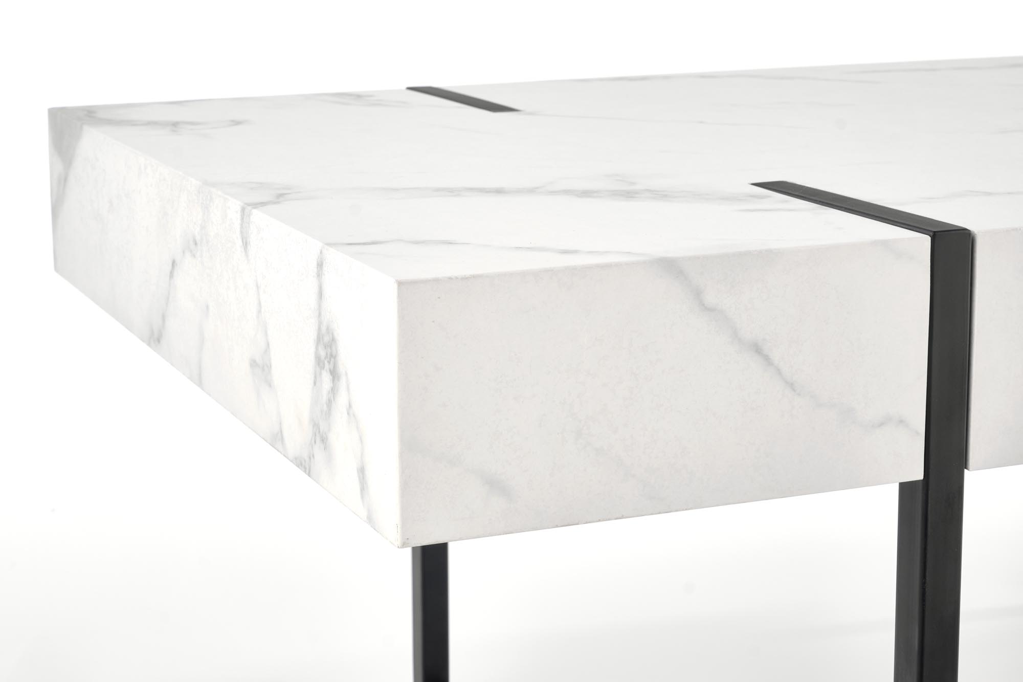 BLANCA c. table white marble / black - Image 5
