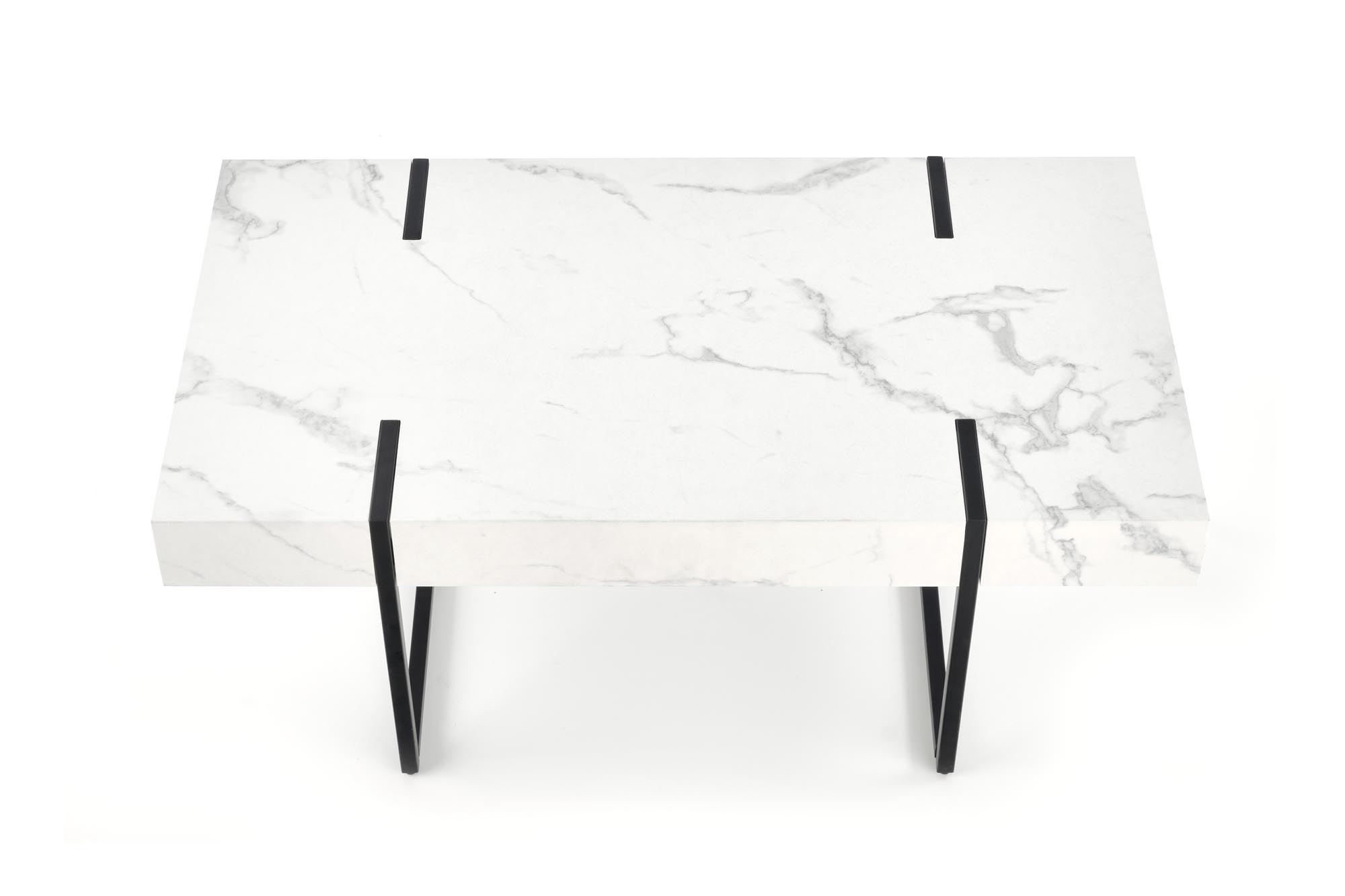 BLANCA c. table white marble / black - Image 7