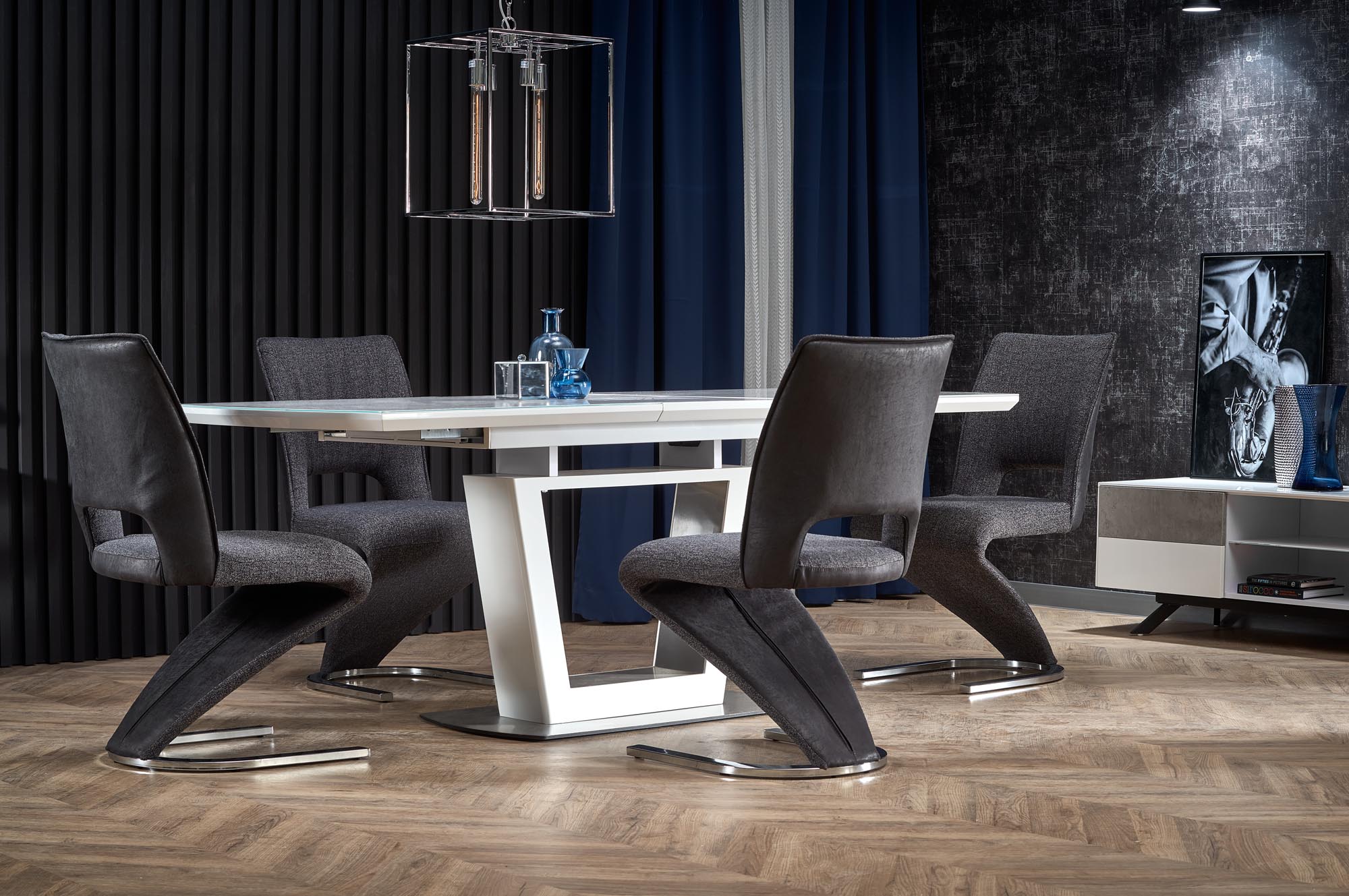 BLANCO extension table, color: white marble - white - Image 7