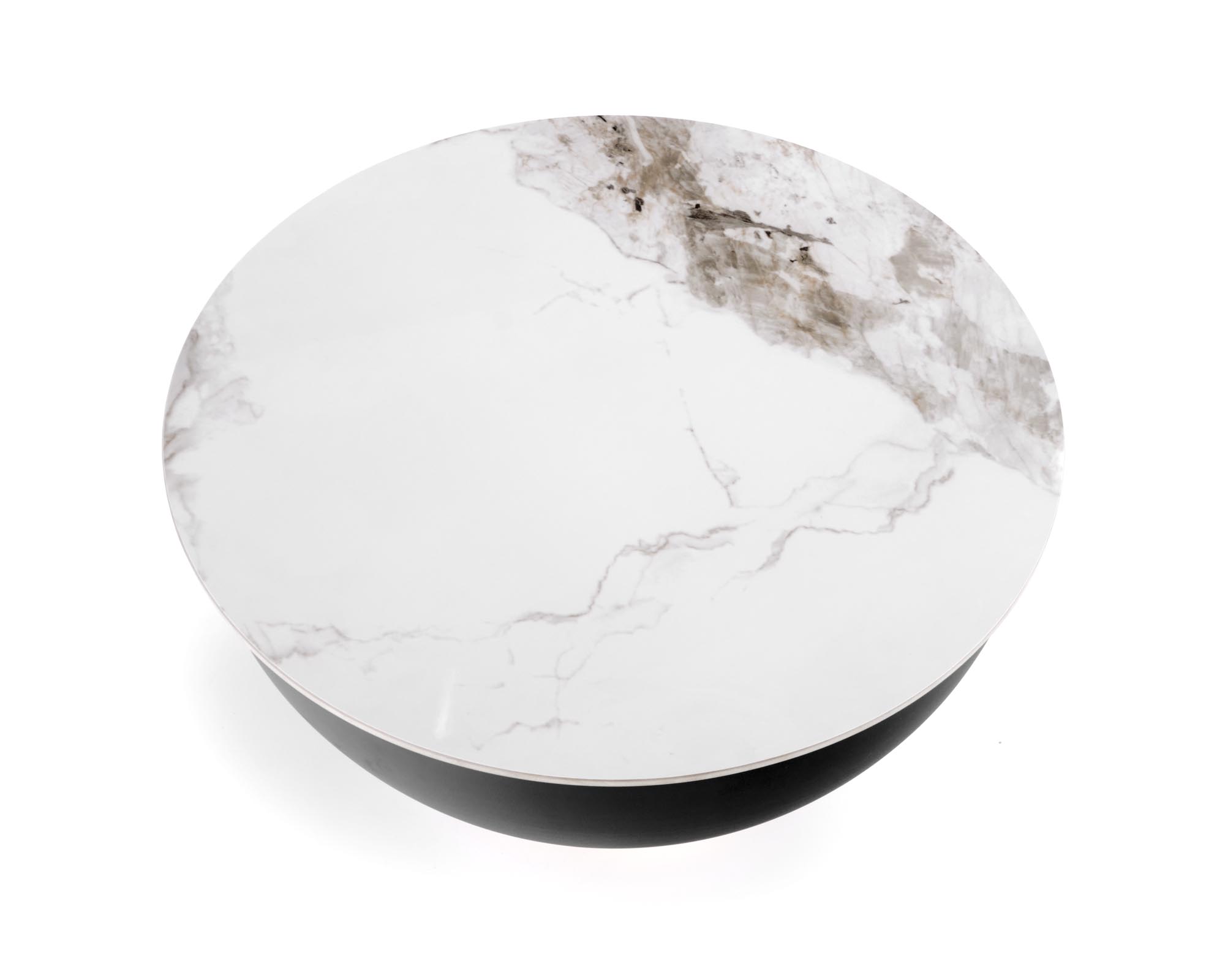 CECILIA coffee table, marble / grey / gold - Image 5