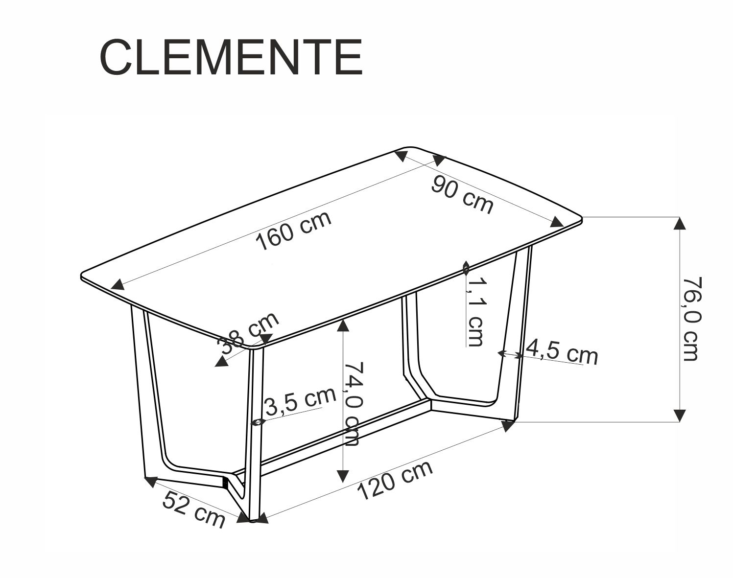 CLEMENTE table, color: top - white marble, legs - gold - Image 7