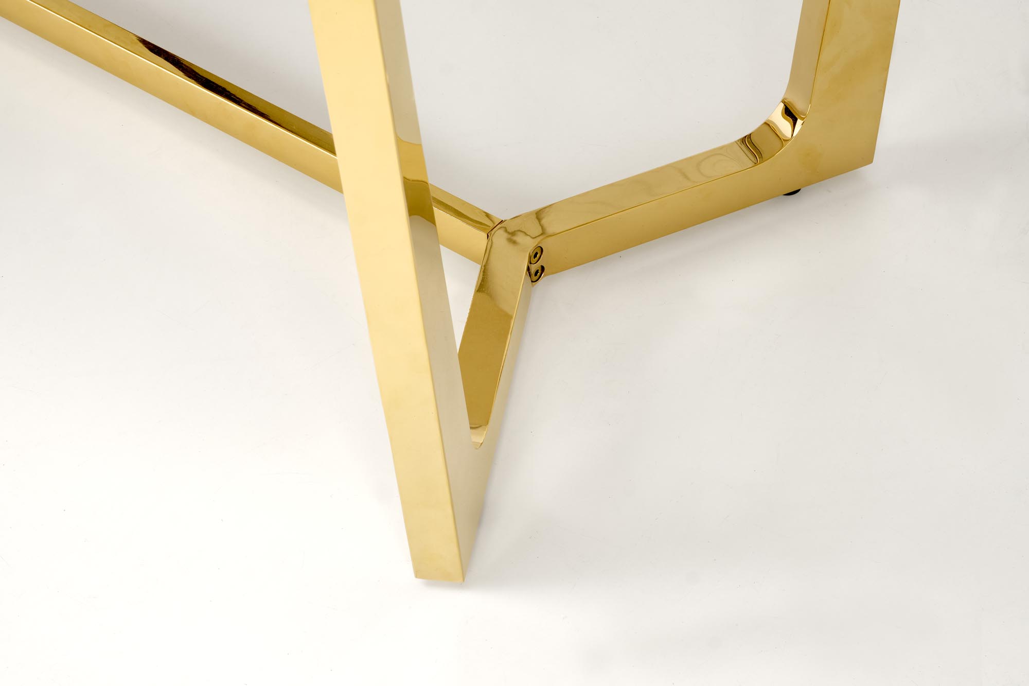 CLEMENTE table, color: top - white marble, legs - gold - Image 15