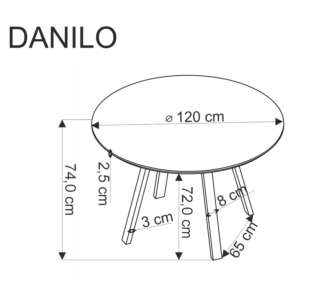 DANILO table walnut/black - Image 7