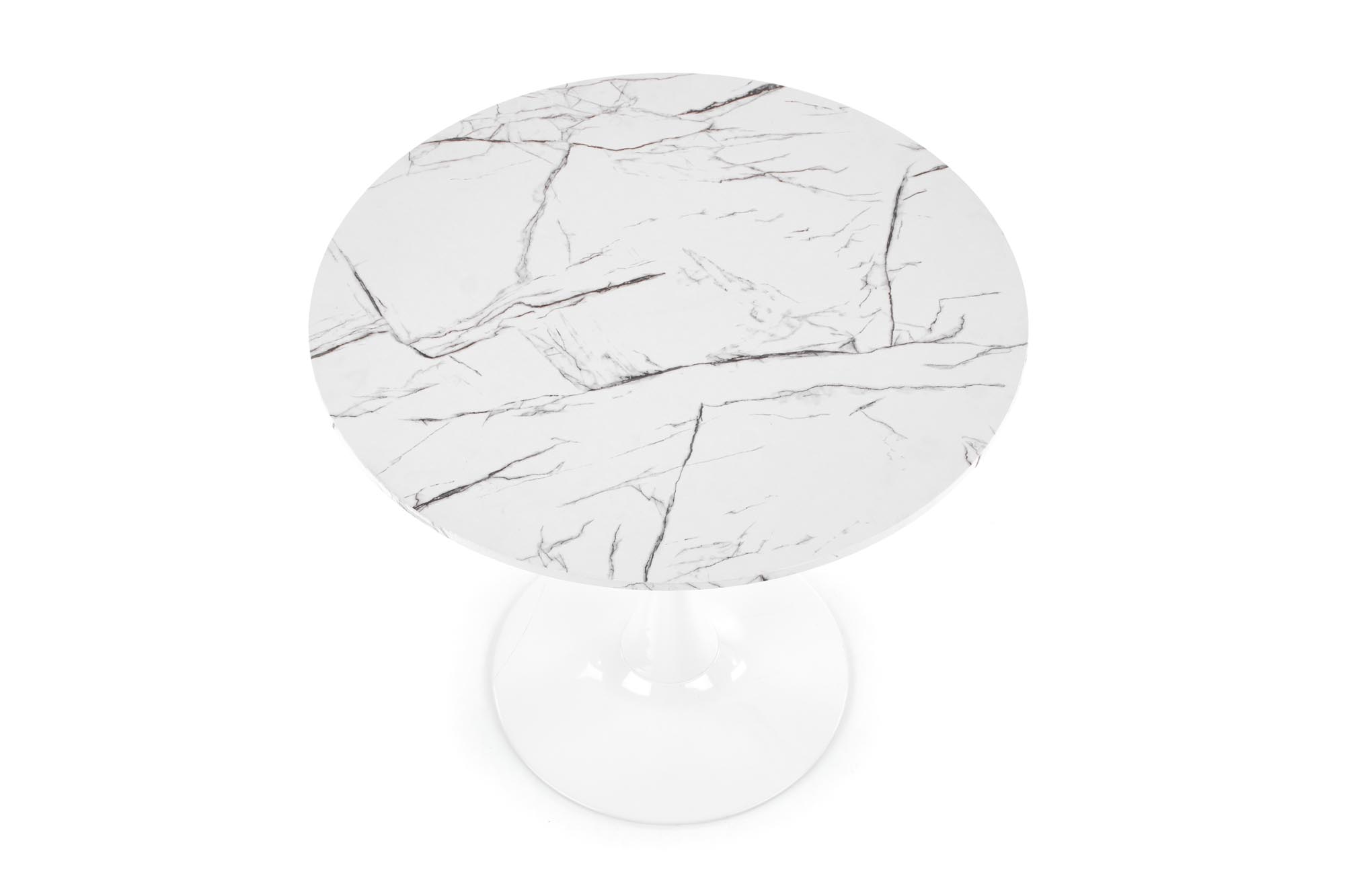 DENVER table, color: top - white marble, legs - white - Image 7