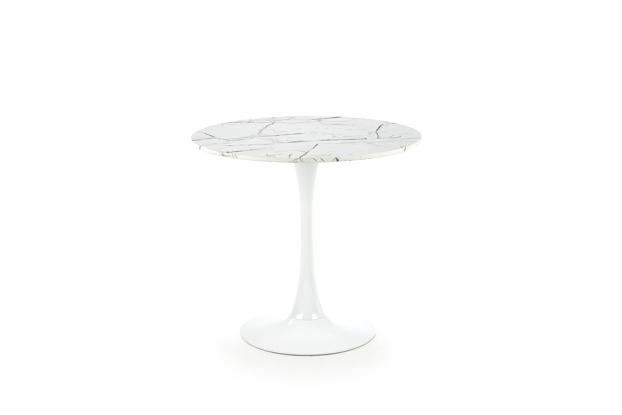 DENVER table, color: top - white marble, legs - white - Image 9