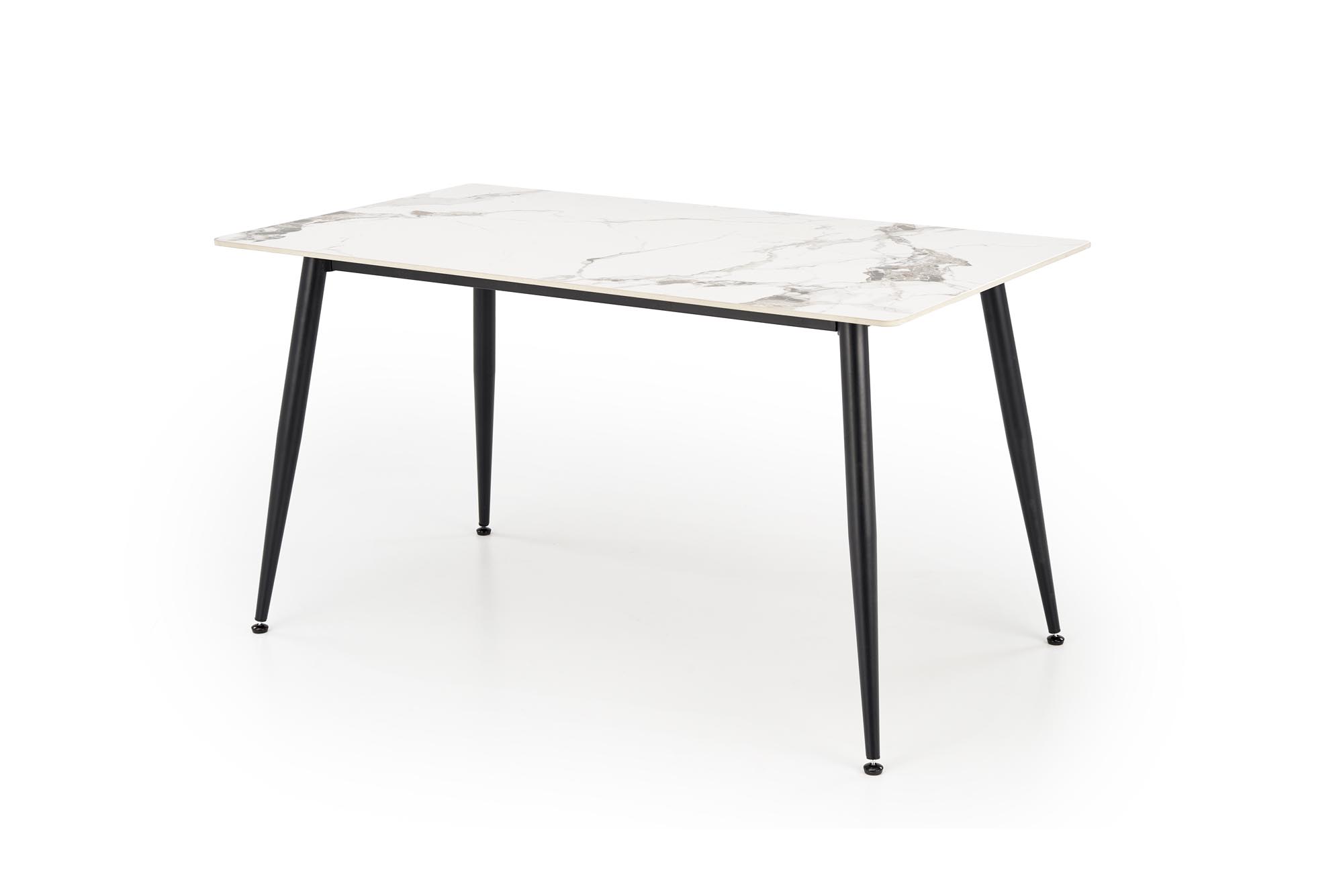 EMILIO 140 table, color: top - white marble, legs - black - Image 4