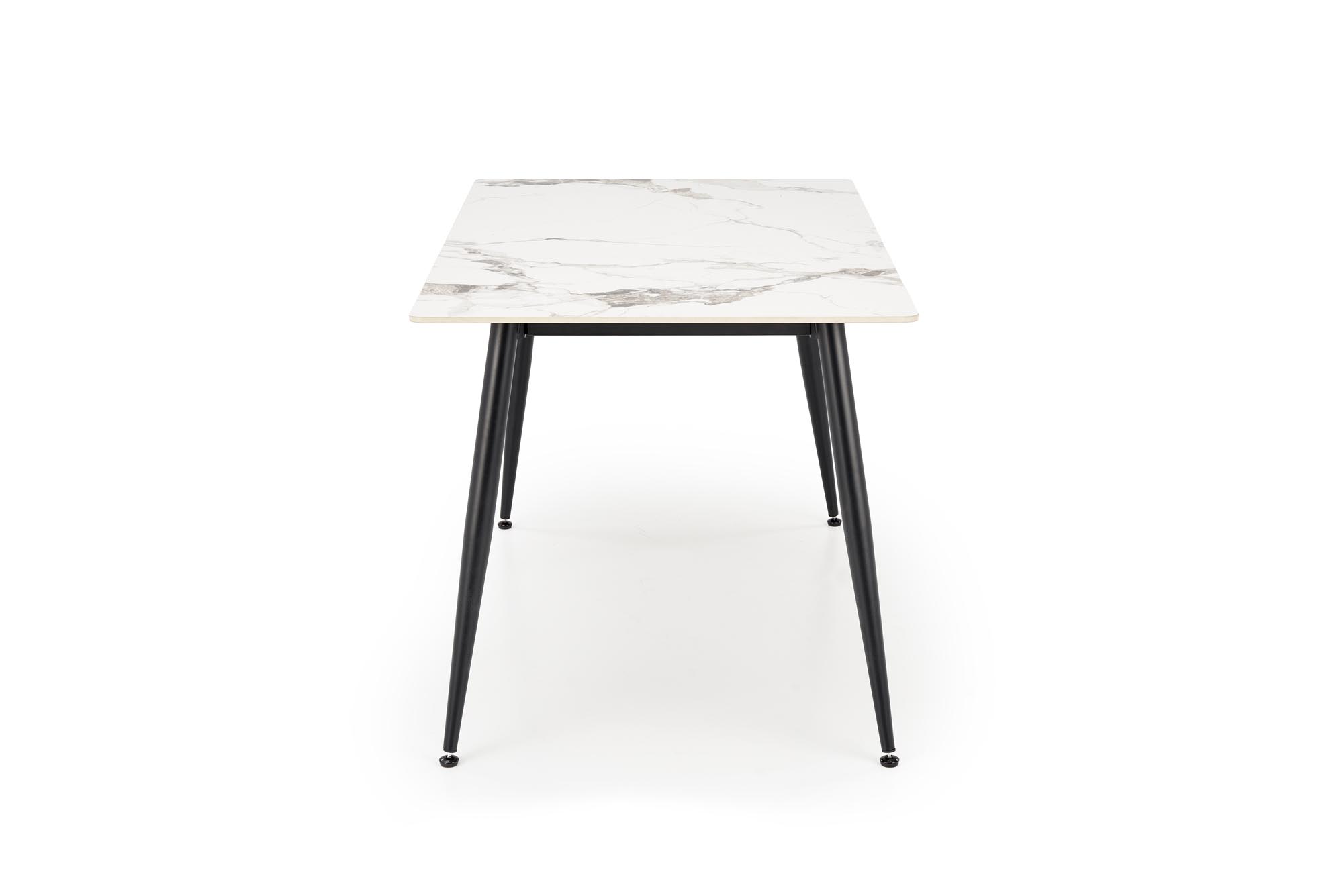 EMILIO 140 table, color: top - white marble, legs - black - Image 11