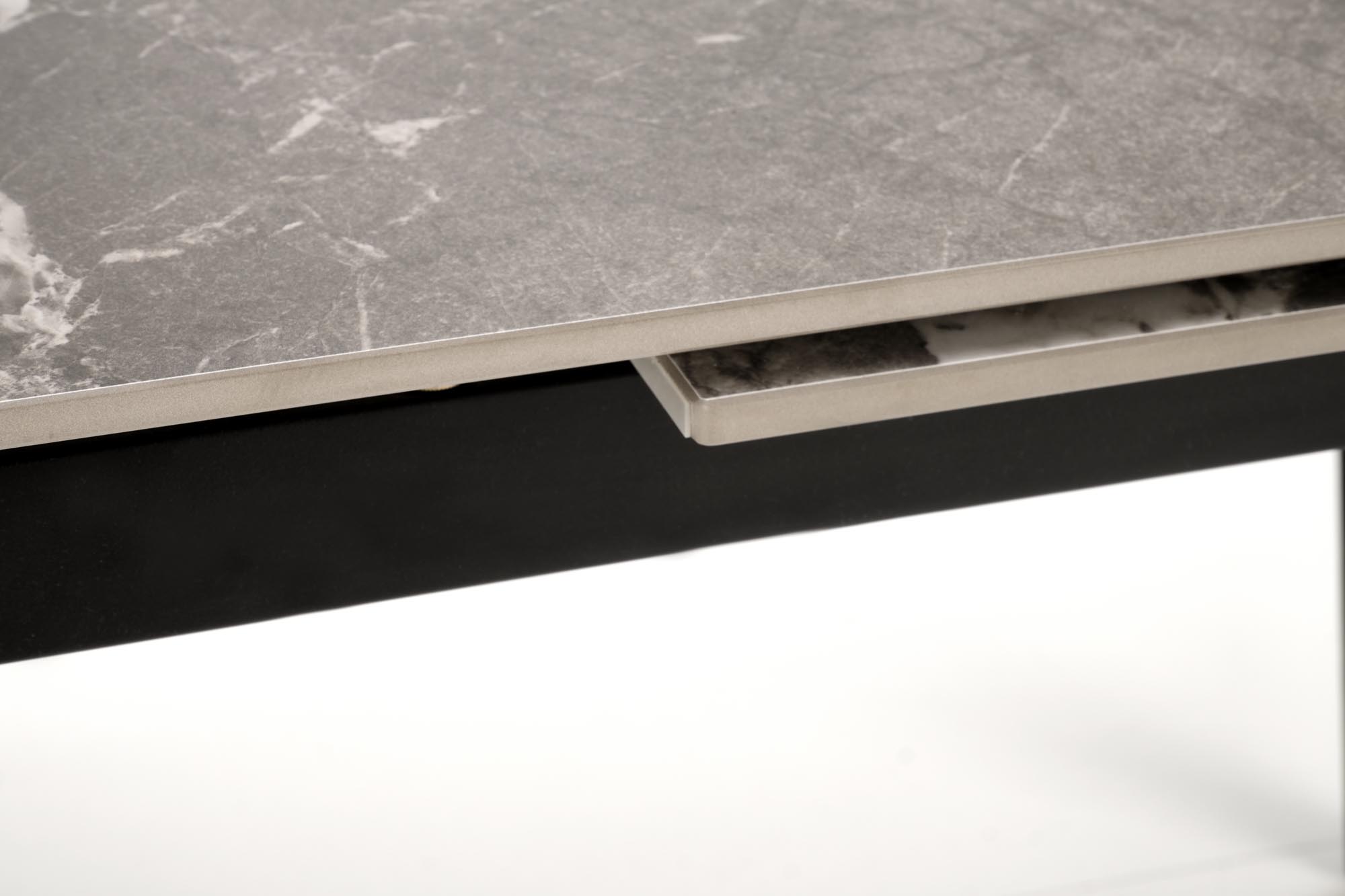 FELIX extension table, grey marble / black - Image 5