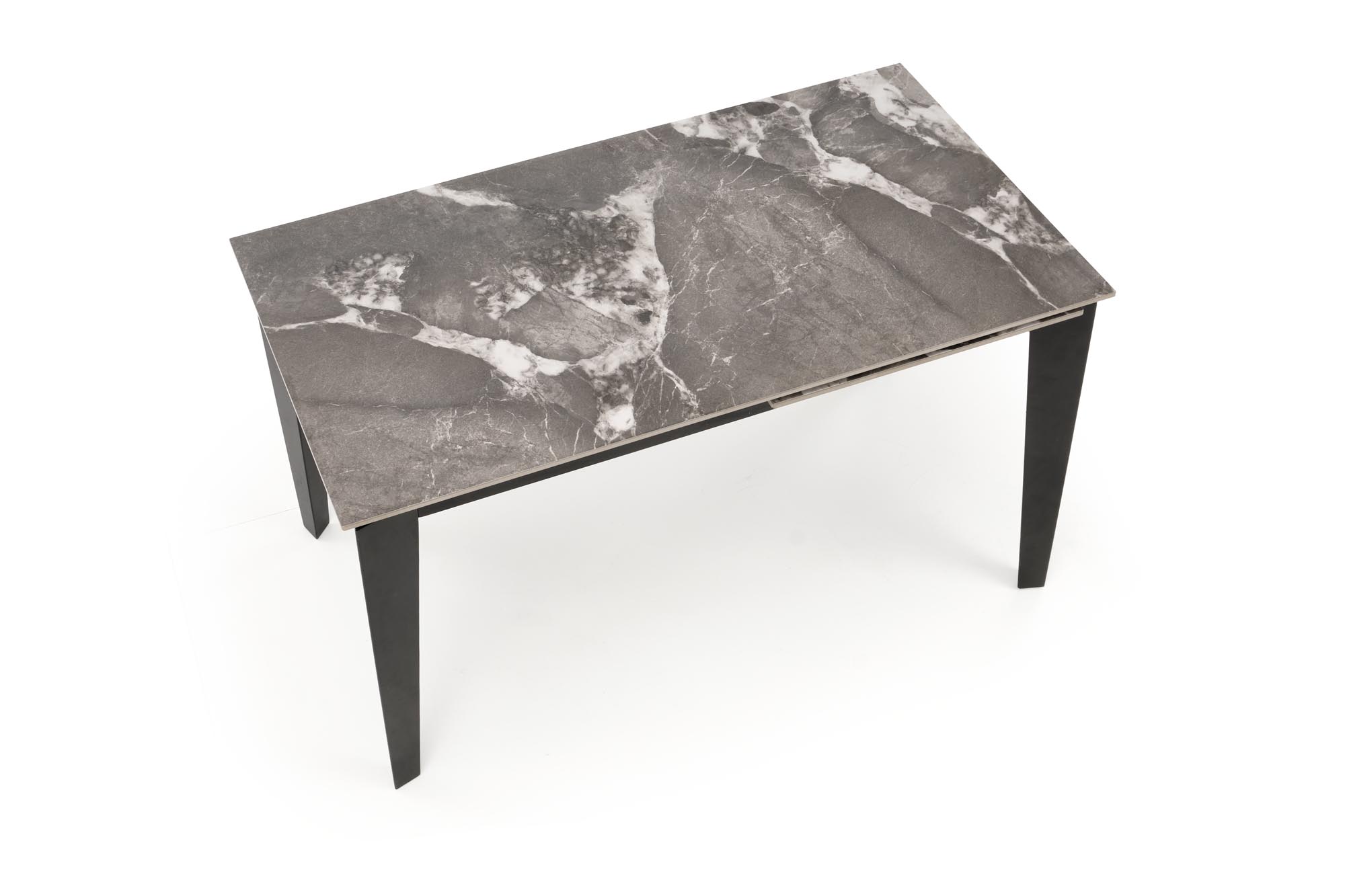 FELIX extension table, grey marble / black - Image 8