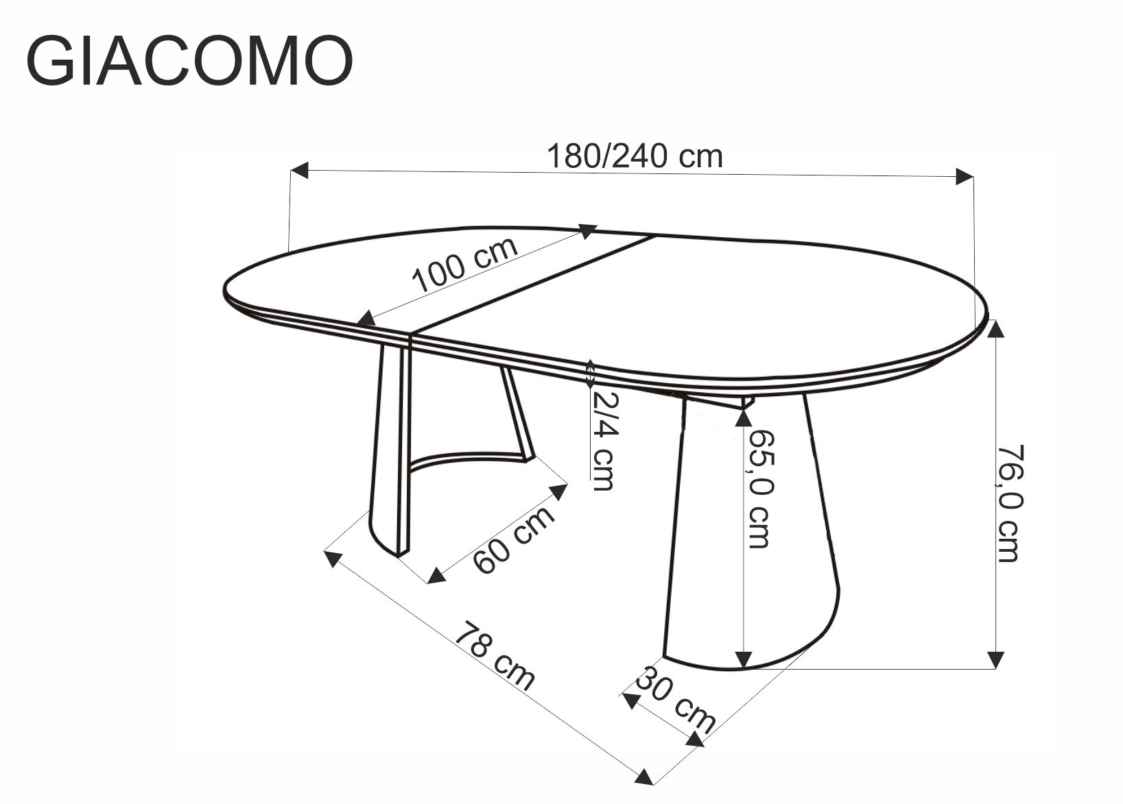 GIACOMO table natural/black - Image 12