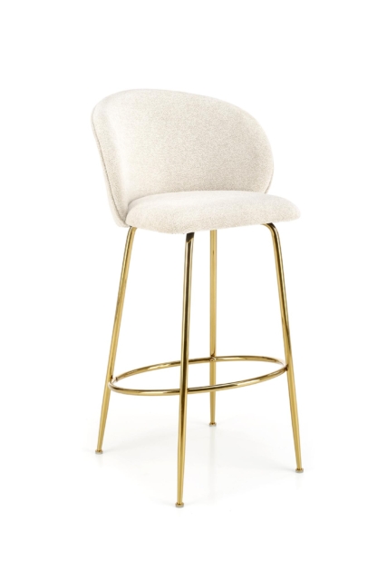 H116 bar stool, creamy / gold