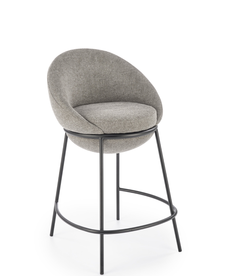 H118 bar stool, grey