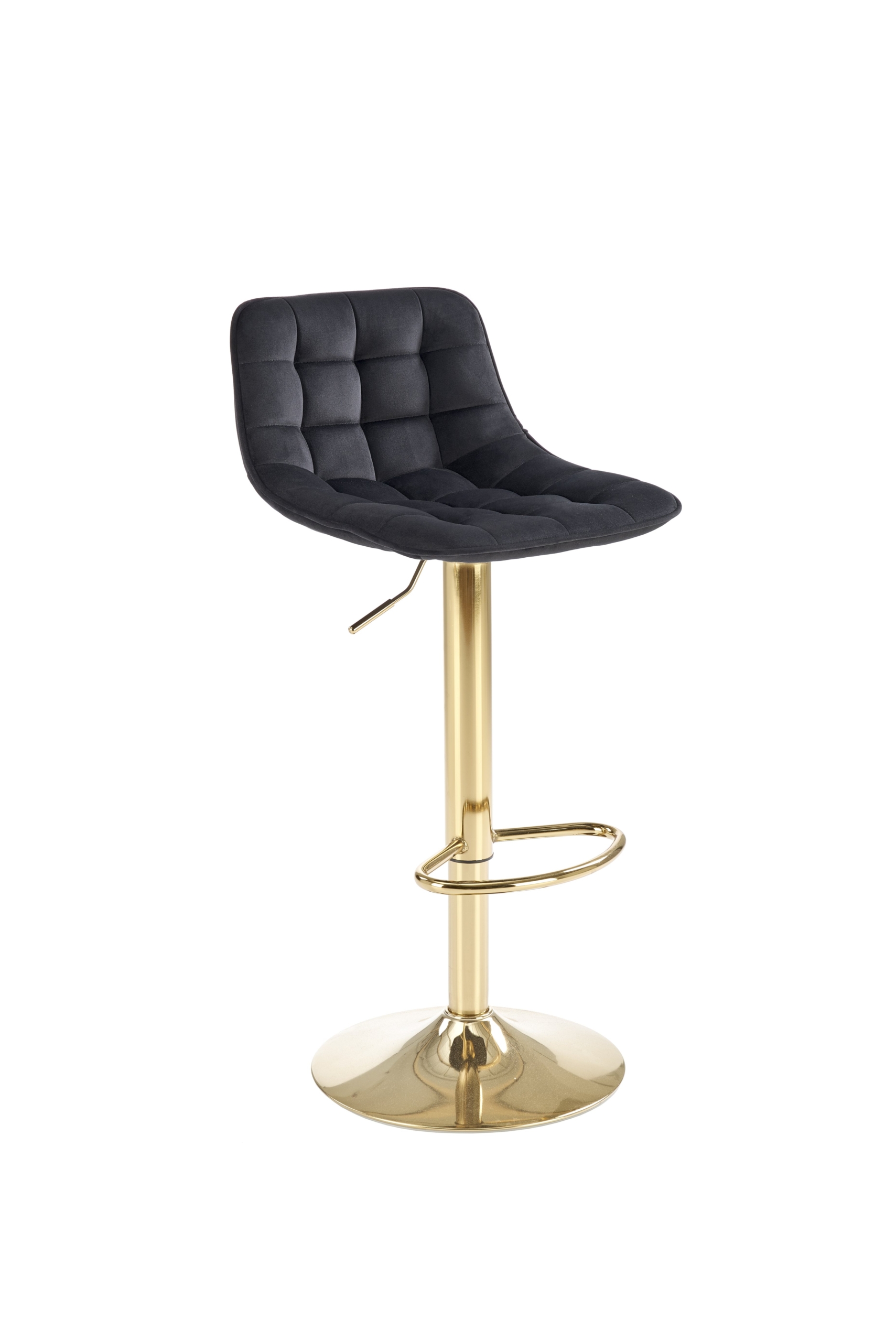 H120 bar stool, gold / black