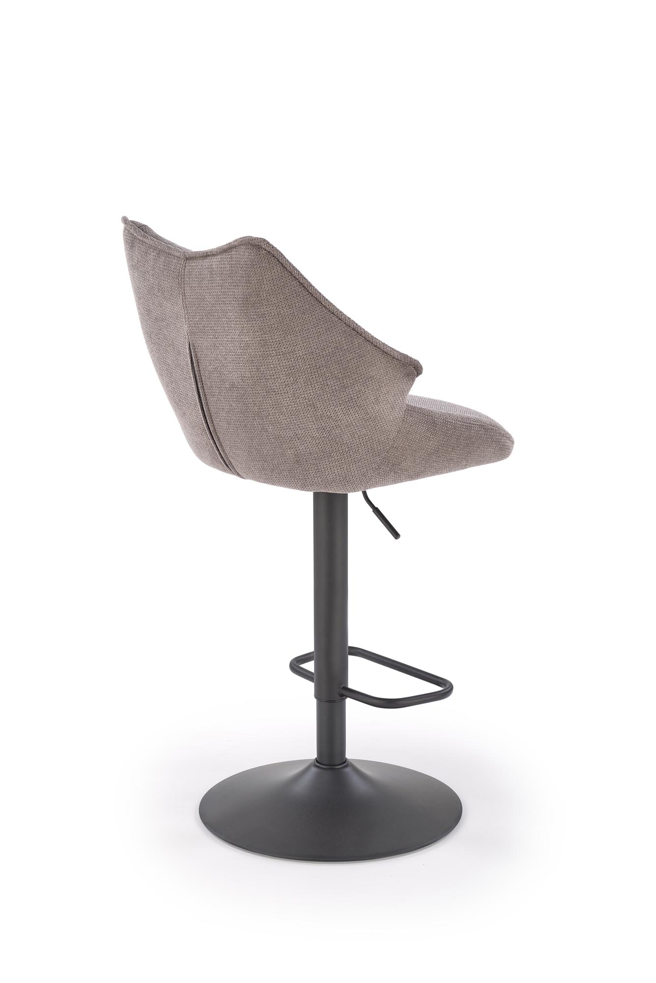 H122 bar stool, black / grey - Image 5