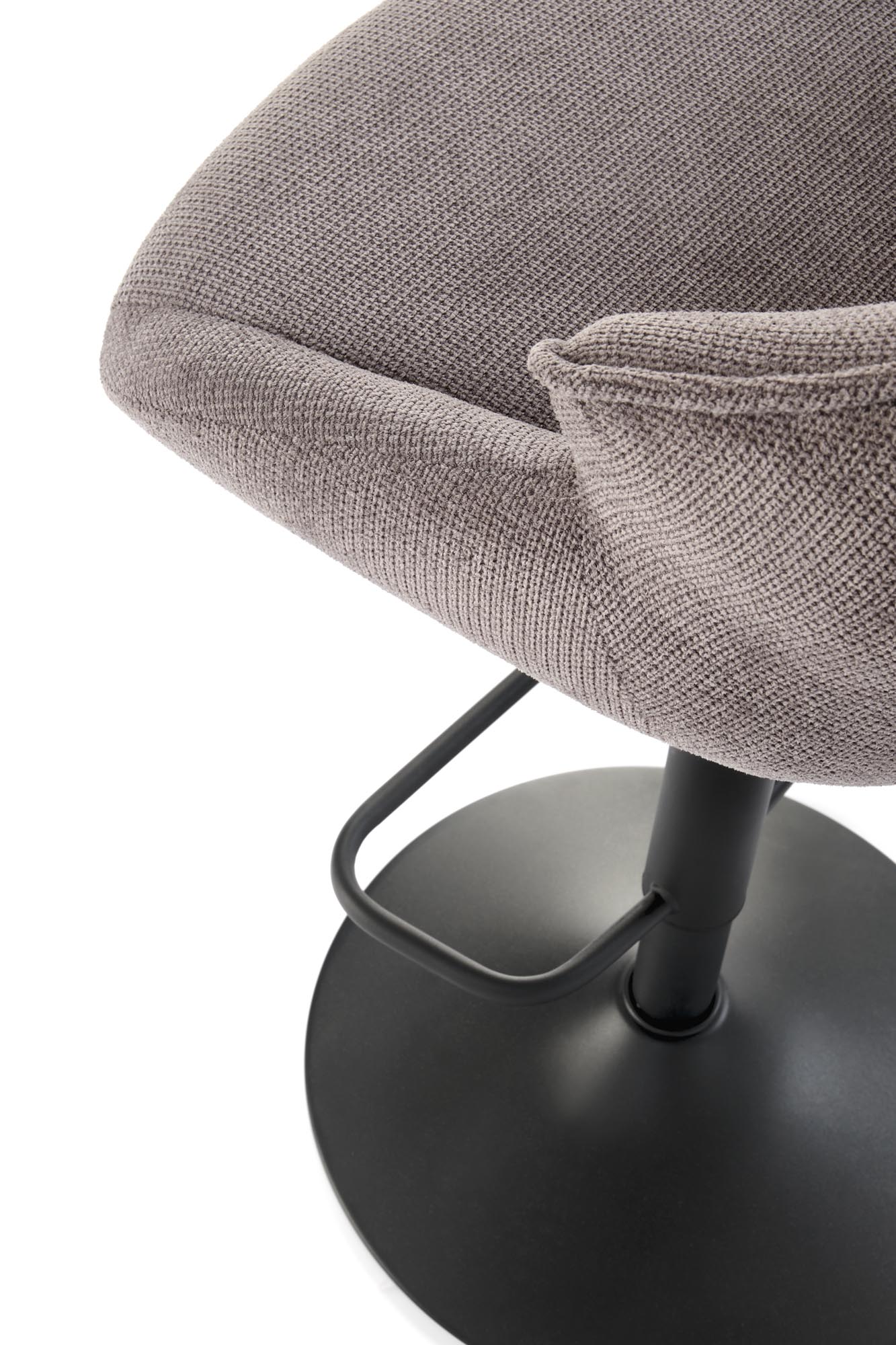 H122 bar stool, black / grey - Image 8