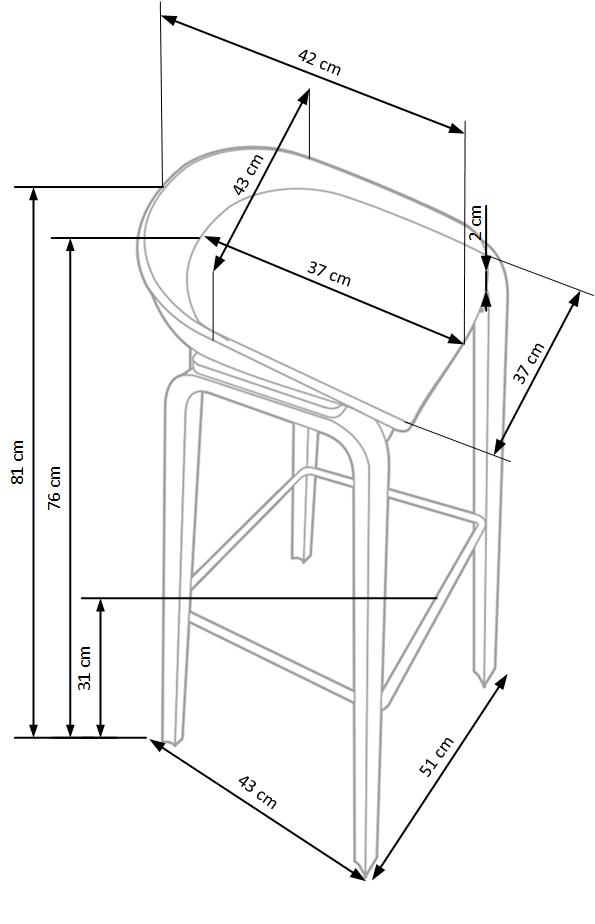 H86 bar stool - Image 11