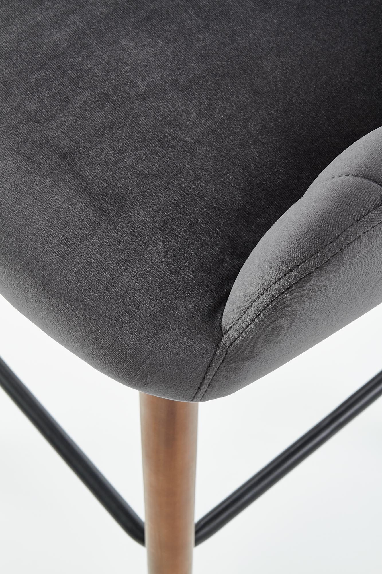 H93 bar stool, color: dark grey - Image 5