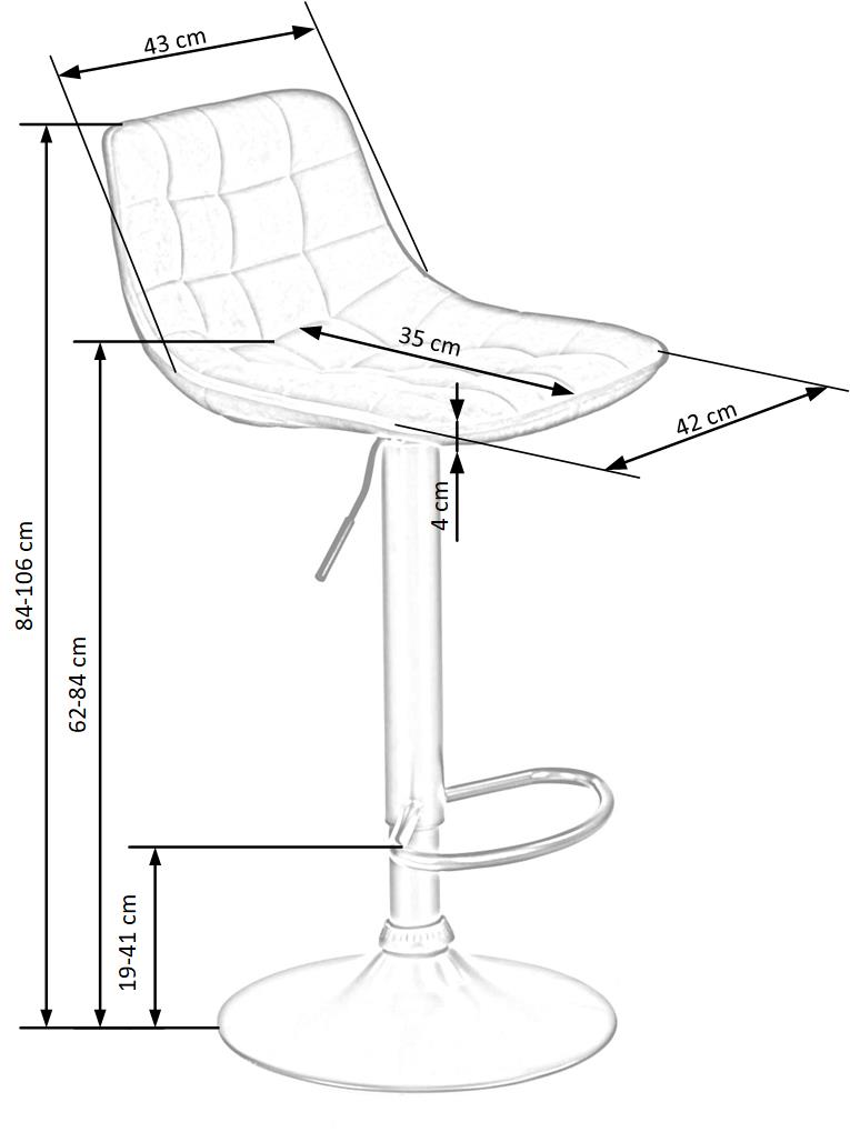 H95 bat stool, color: cinnamon - Image 10