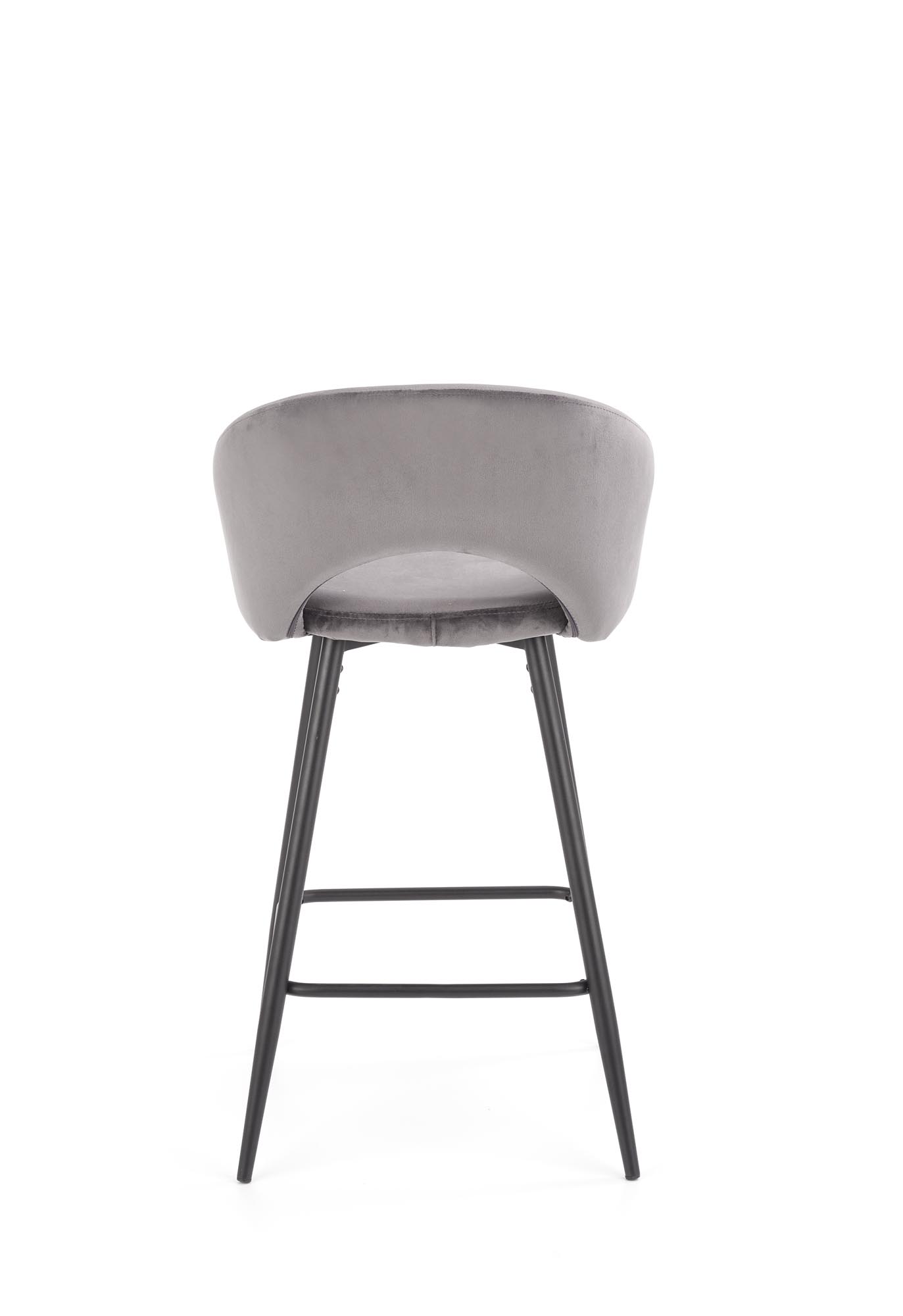 H96 bar stool, color: grey - Image 3