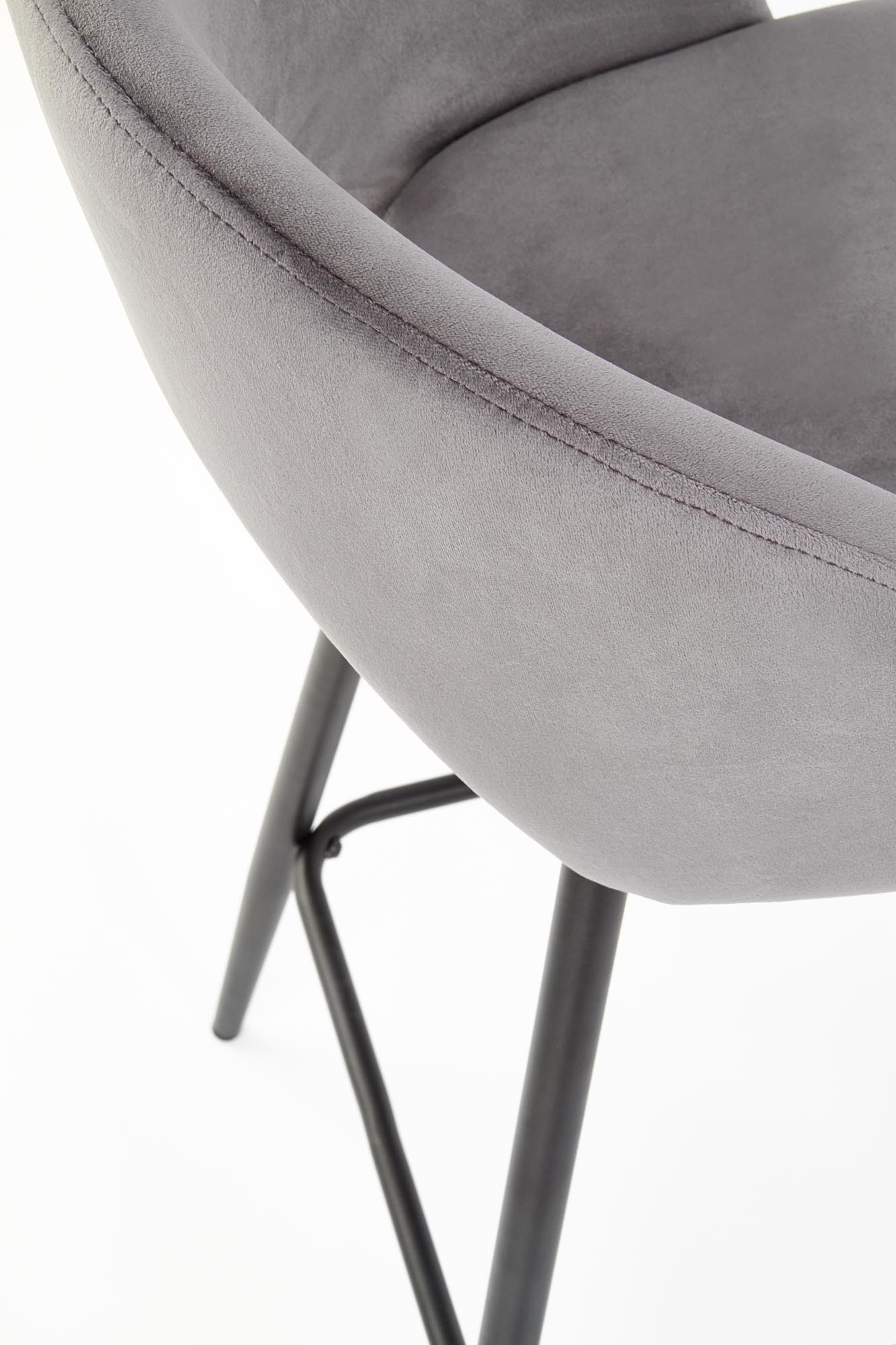 H96 bar stool, color: grey - Image 9