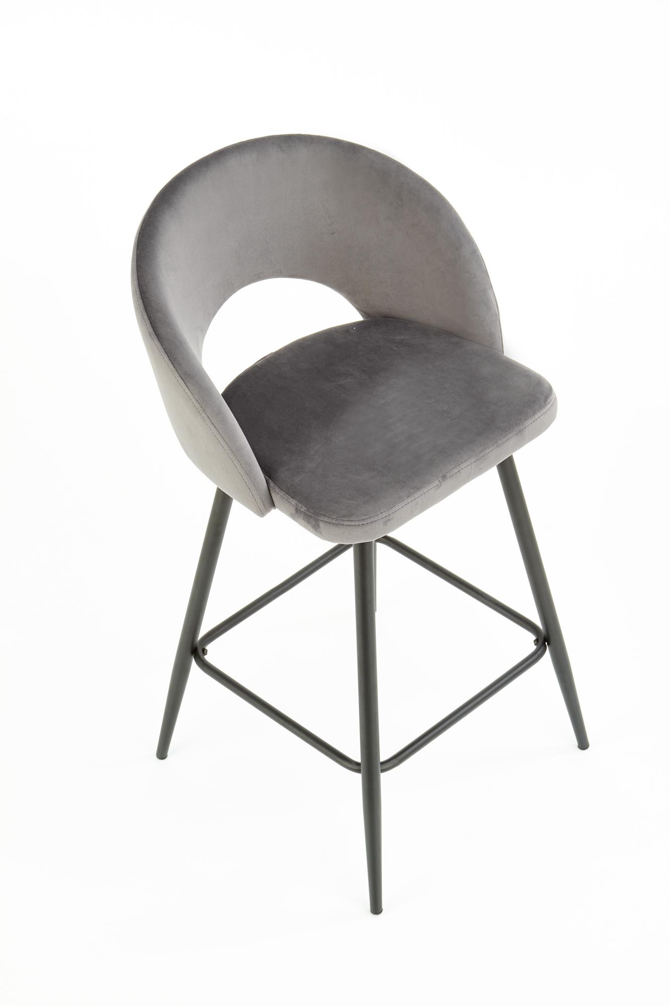 H96 bar stool, color: grey - Image 11