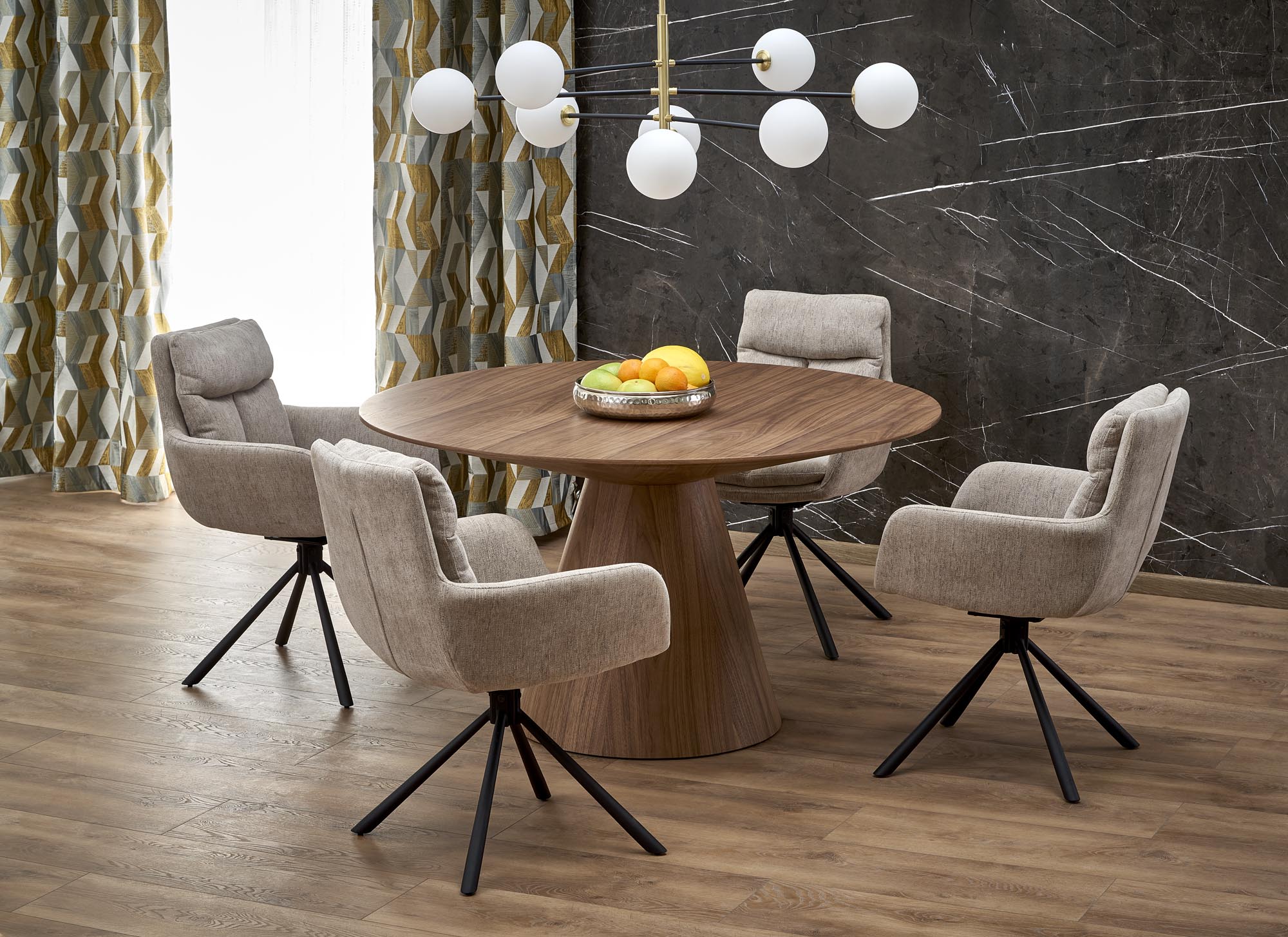 HENDERSON round table, walnut - Image 14