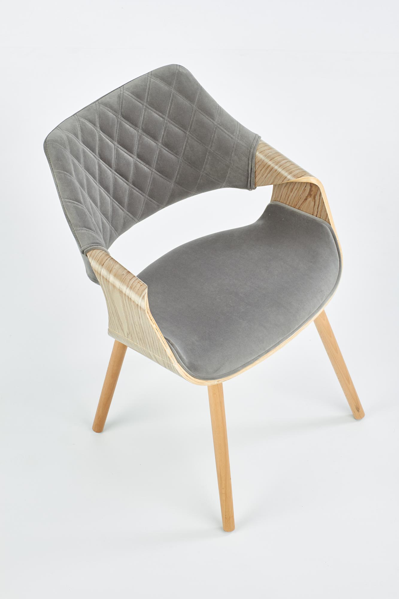 K396 chair, color: light oak / grey - Image 5