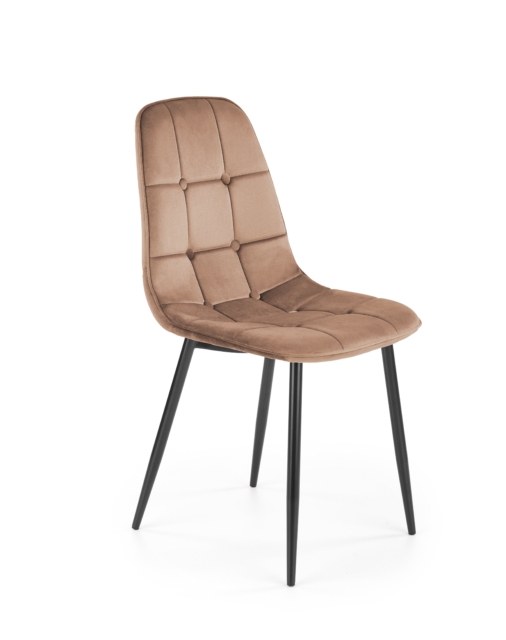 K417 chair, beige velvet