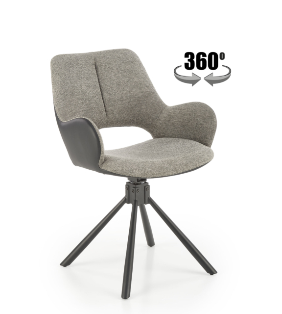 K494 chair, grey / black