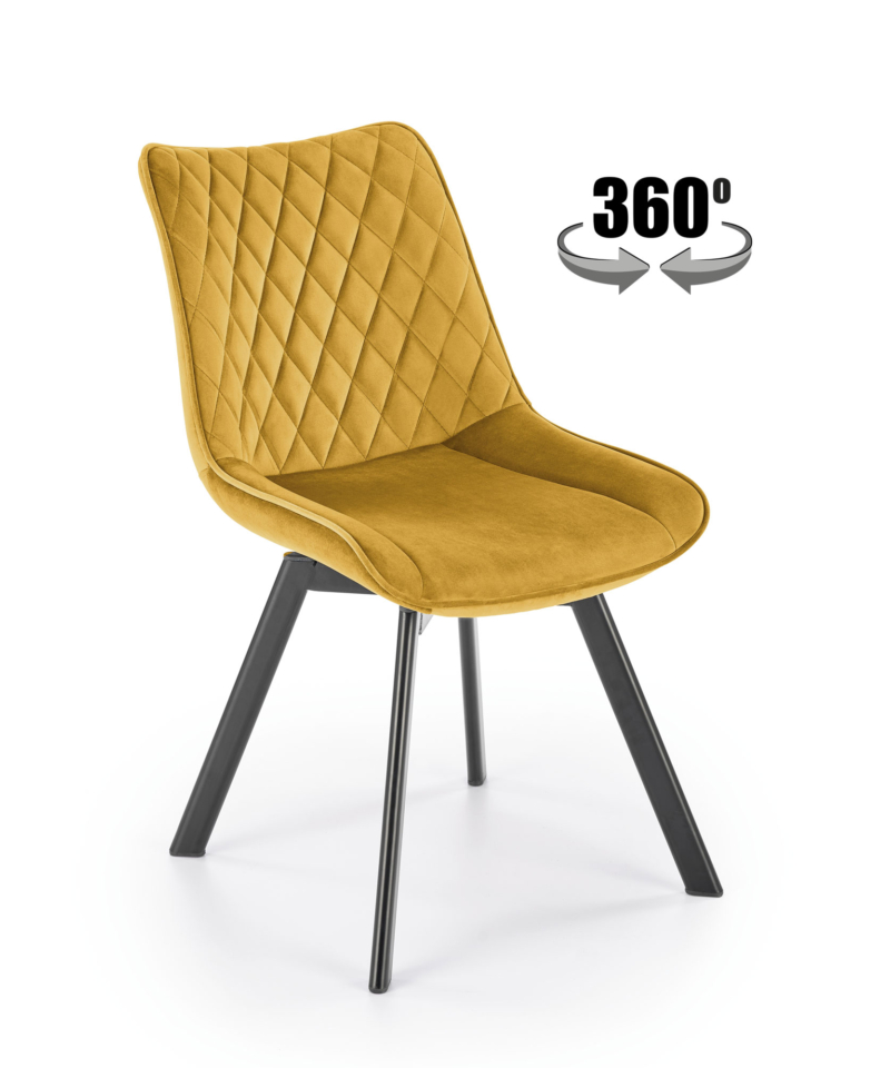 K520 chair, mustard / black