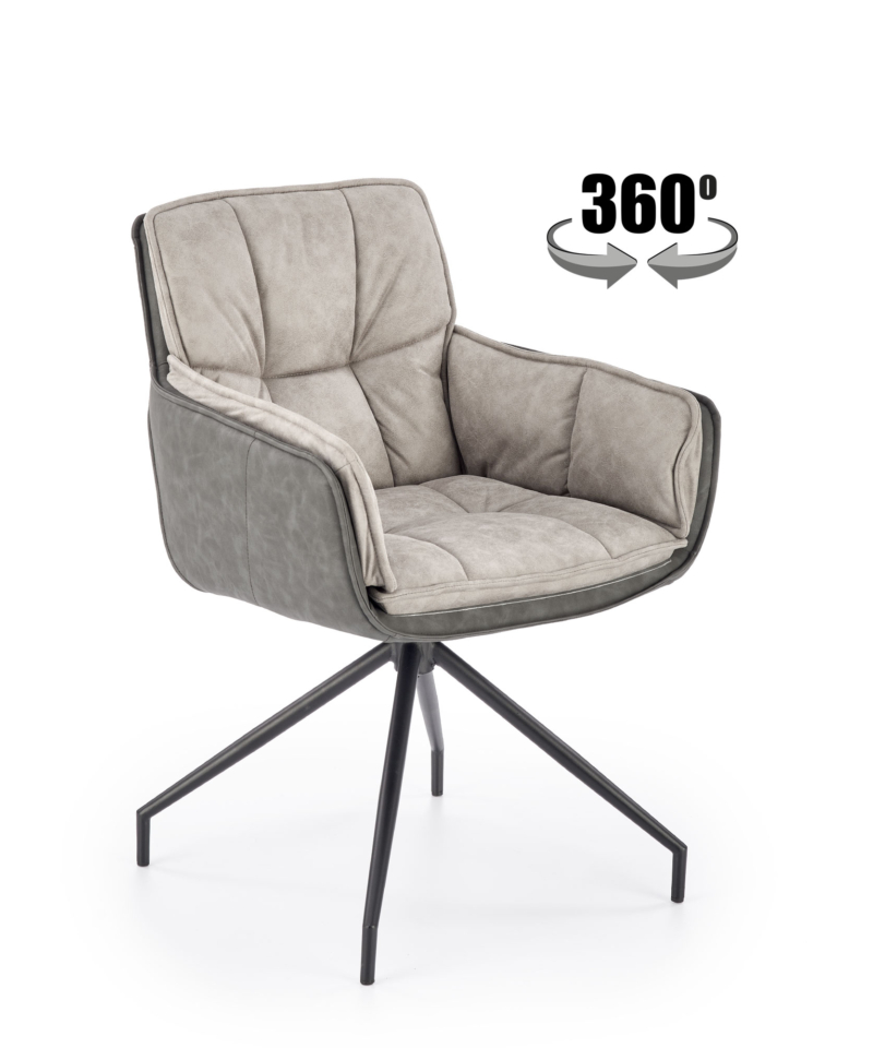 K523 chair, grey / dark grey