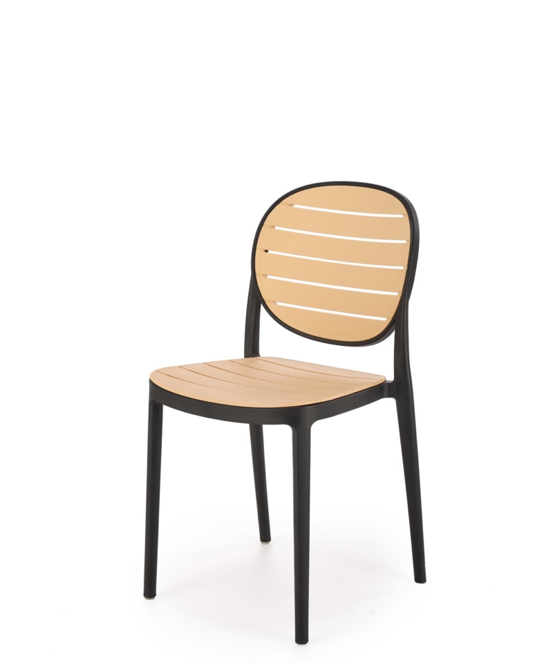 K529 chair, black / natural