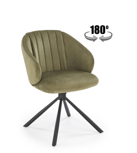 K533 chair, black / olive