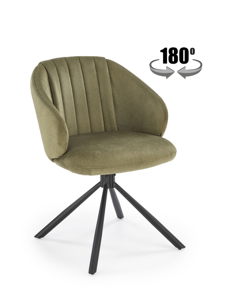 K533 chair, black / olive