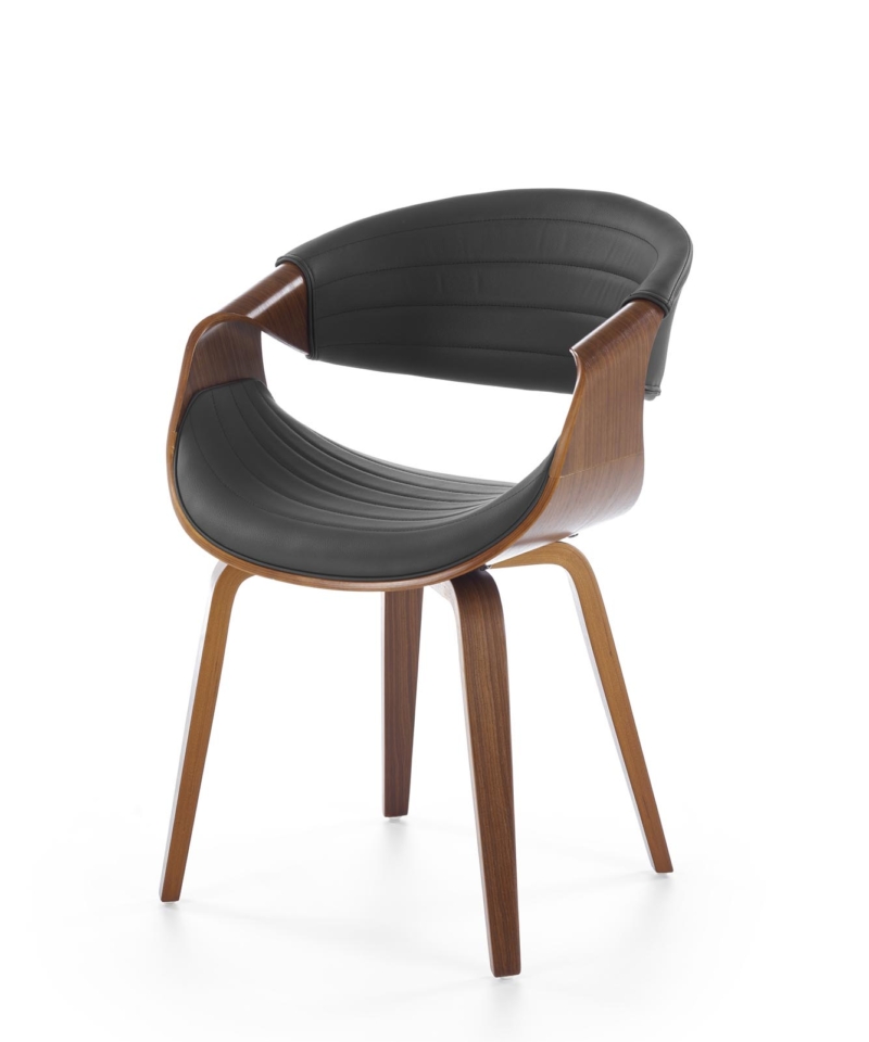 K544 chair, black / walnut
