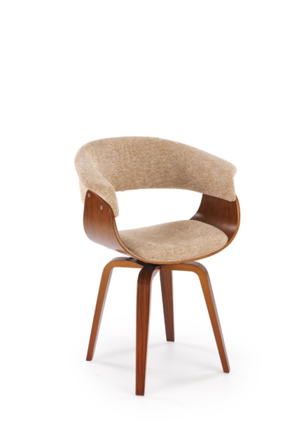 K545 chair, beige / walnut