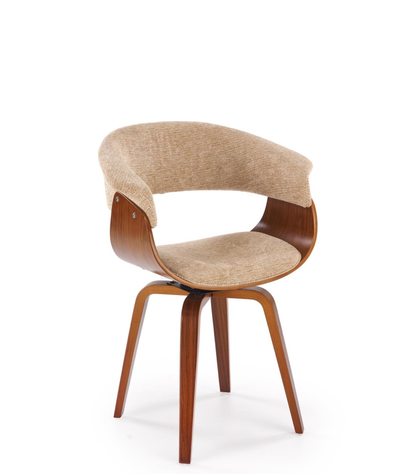 K545 chair, beige / walnut