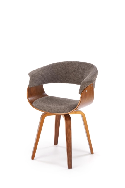 K545 chair, grey / walnut