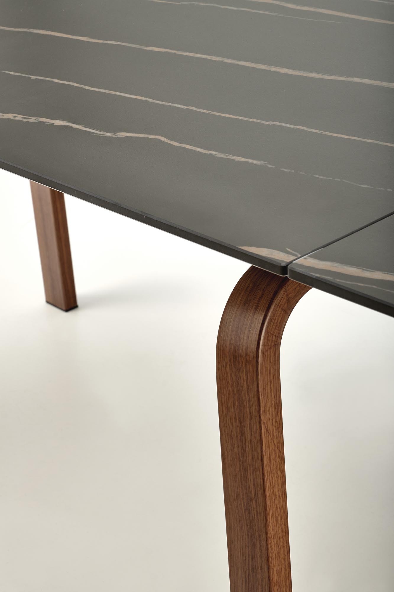 LOZANO extension table, black marble / walnut - Image 4
