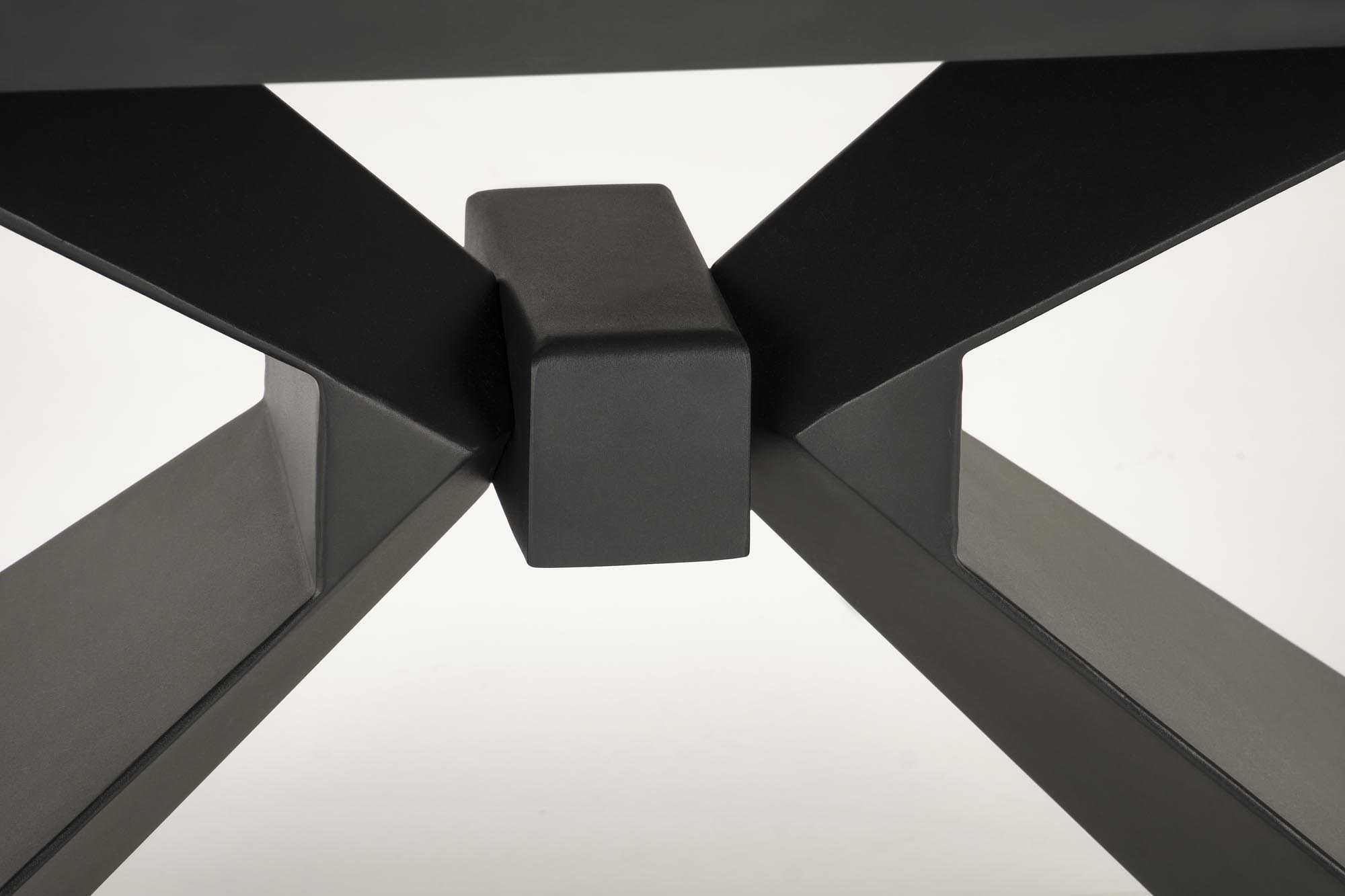 LUCIANO extension table, blue marble / black - Image 4