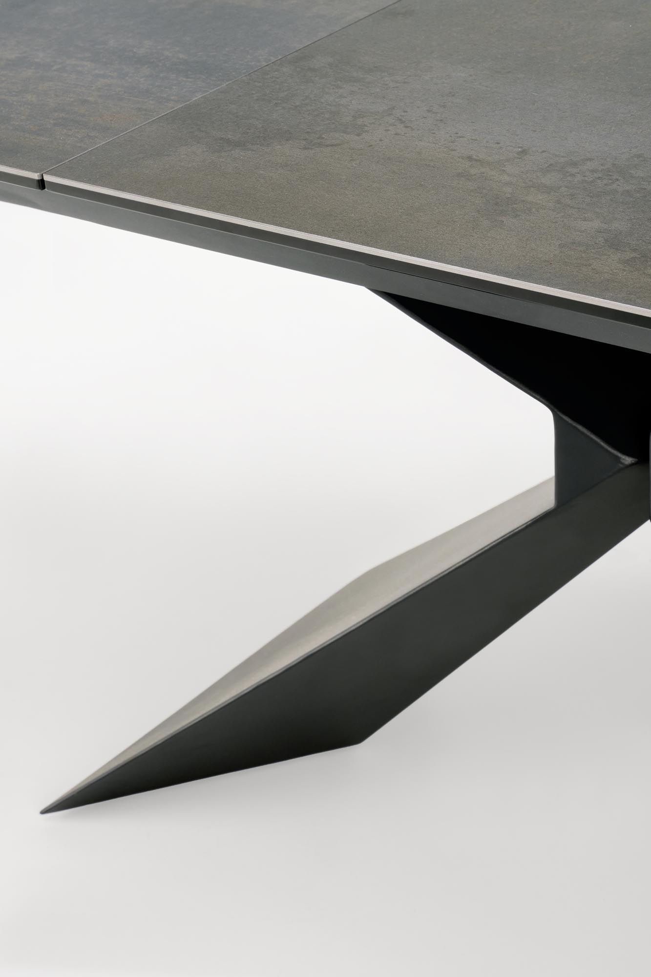 LUCIANO extension table, blue marble / black - Image 5