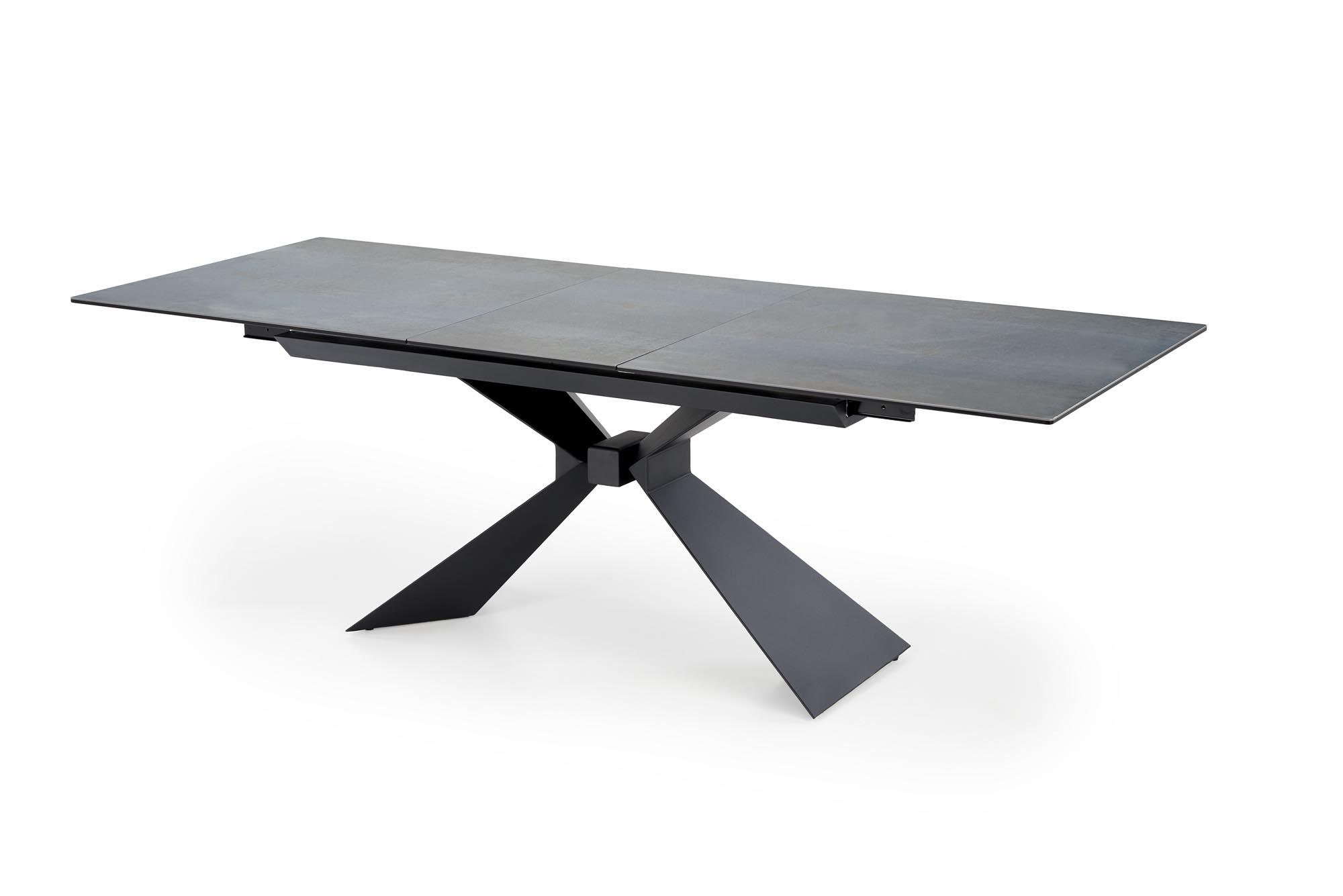 LUCIANO extension table, blue marble / black - Image 8