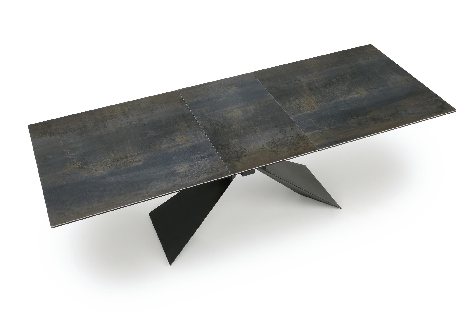 LUCIANO extension table, blue marble / black - Image 9