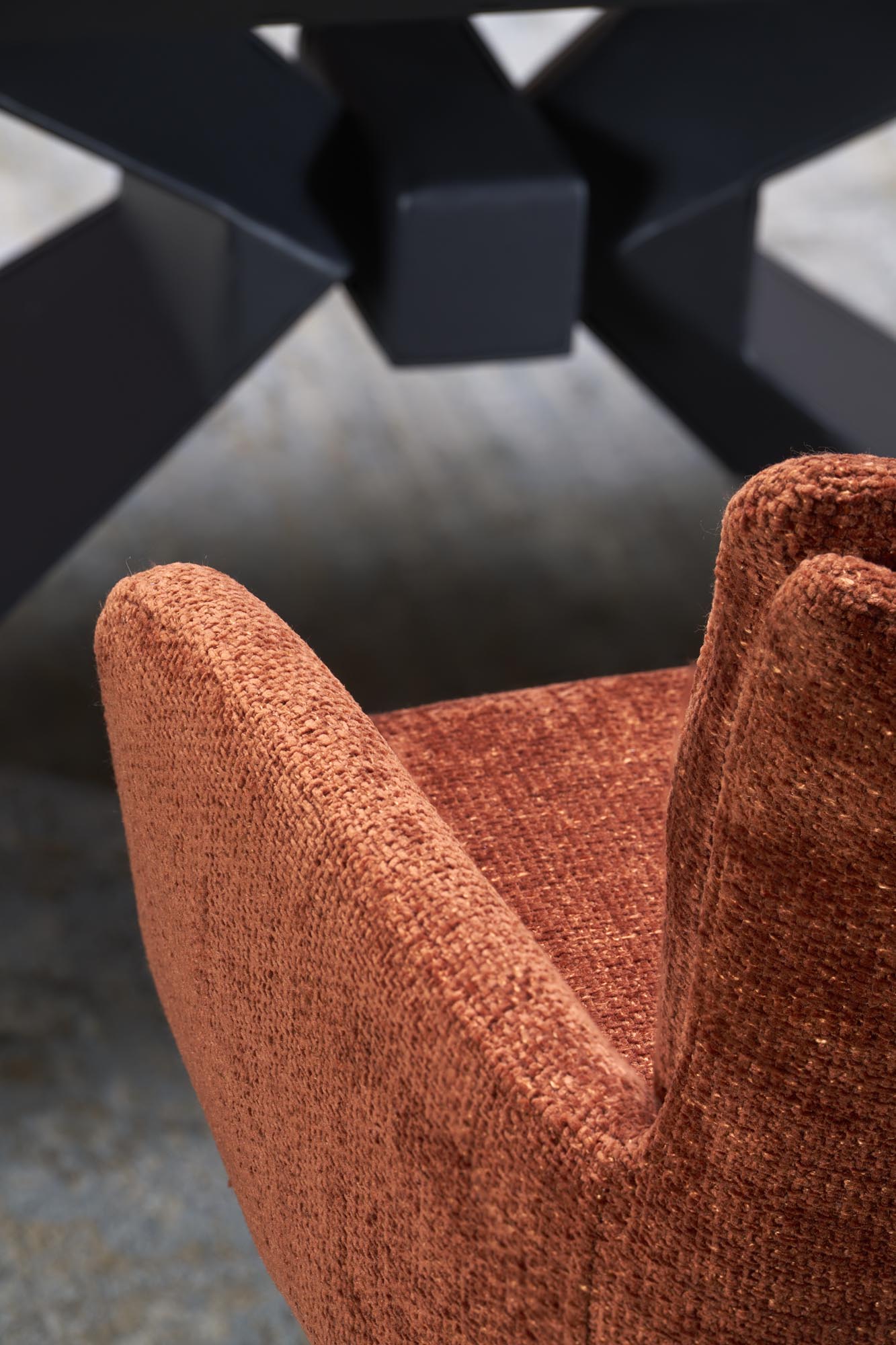 LUCIANO extension table, blue marble / black - Image 17