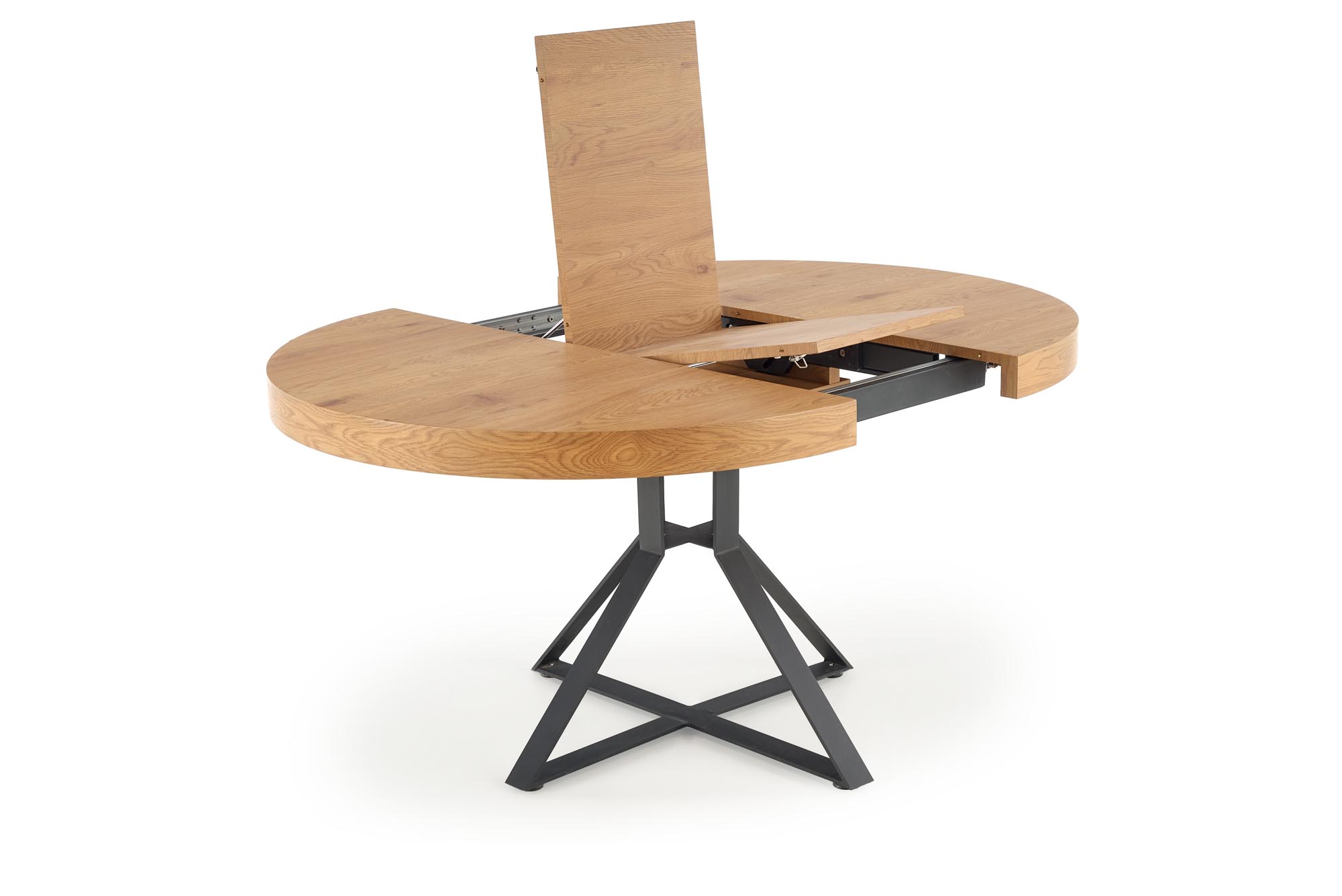 MERCY extension table, color: top - golden oak, legs - black - Image 8