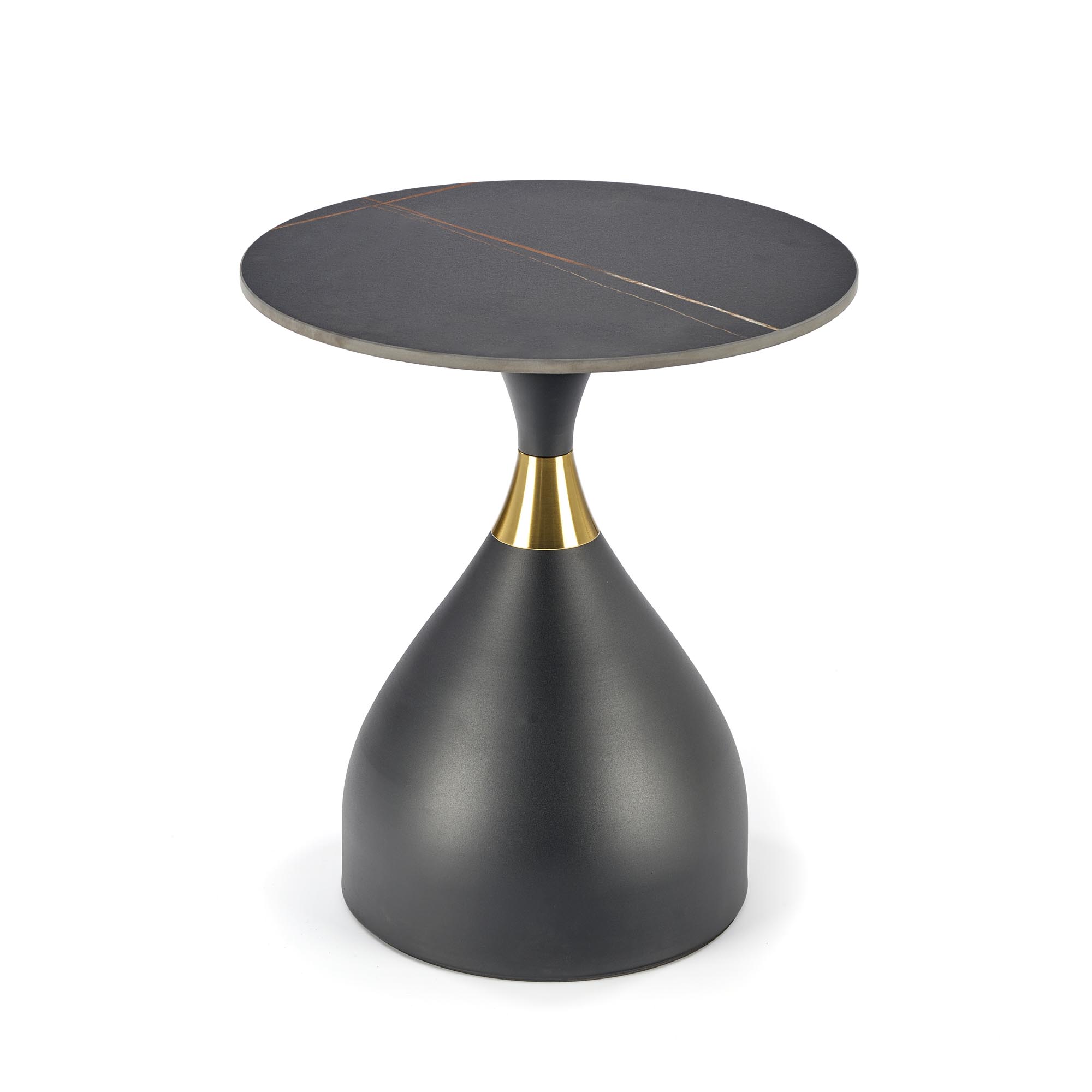 SCALITA coffee table, black marble / black / gold - Image 4