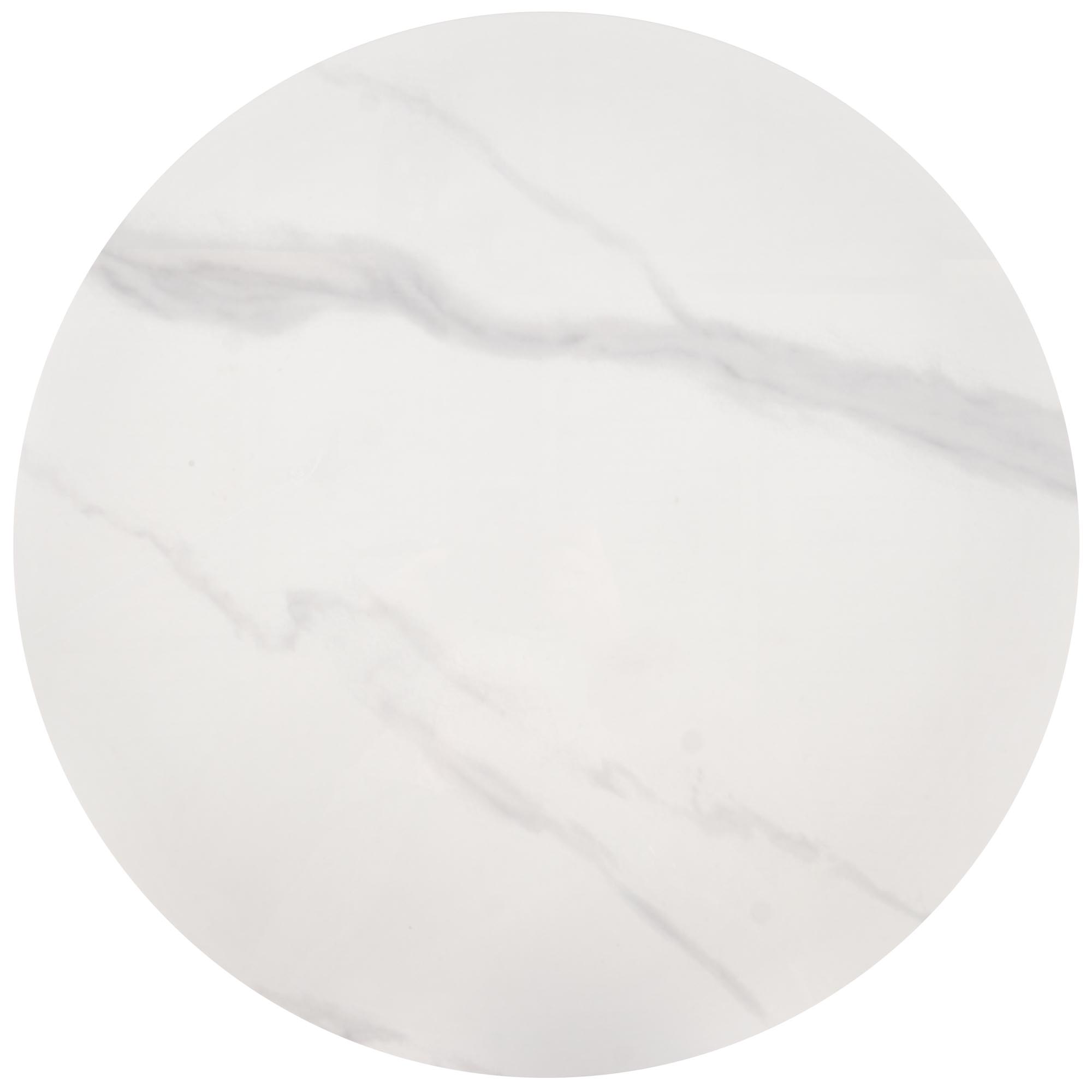 TALBI coffee table, white marble / white / gold - Image 5