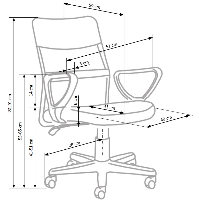 TIMMY o.chair, color: pink / black - Image 9