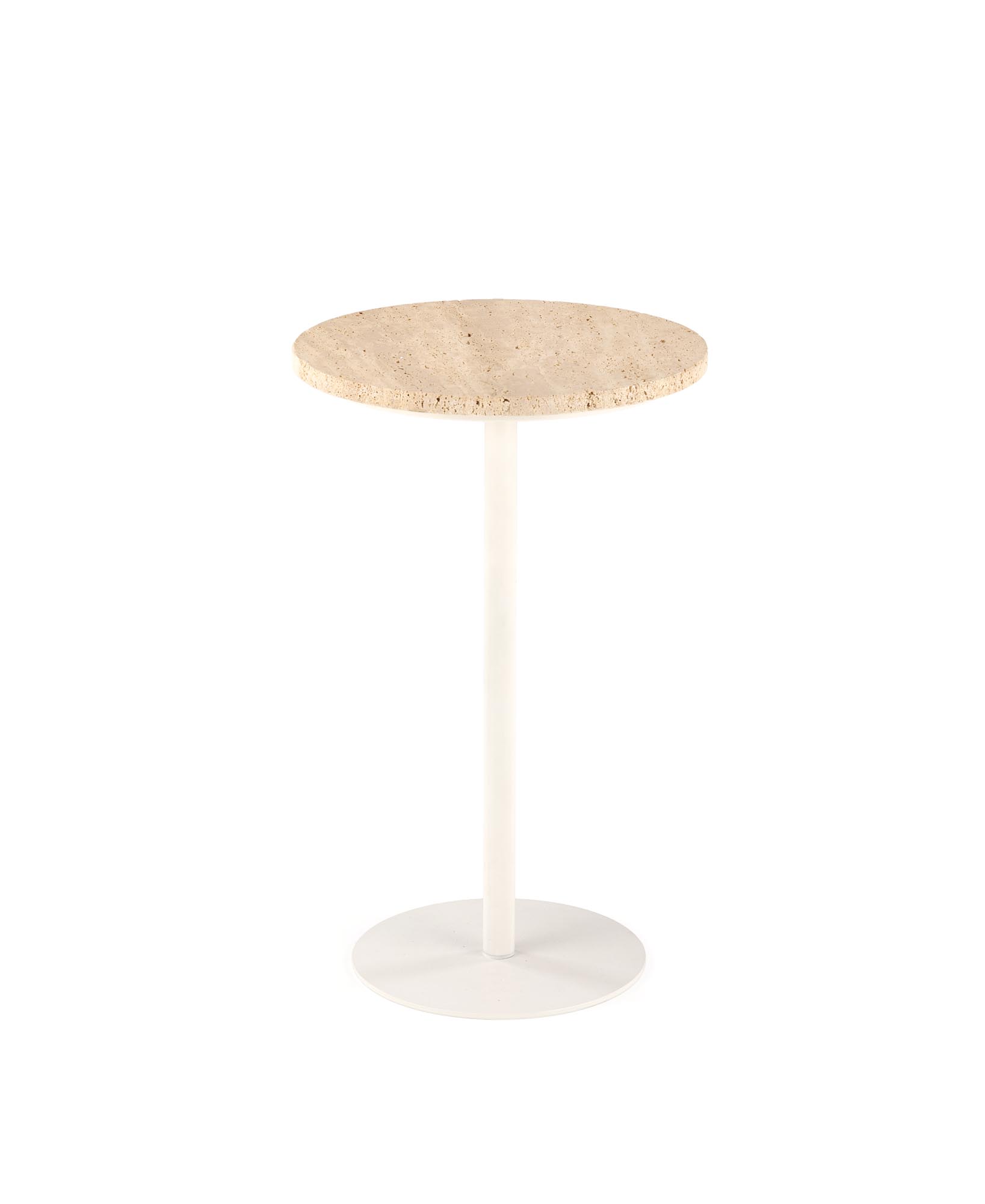 TRAVERSO c. table, color travertine / white