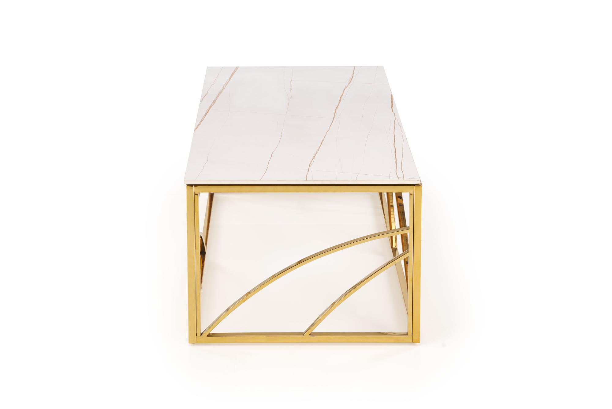 UNIVERSE 2, coffee table, white marble / gold - Image 5